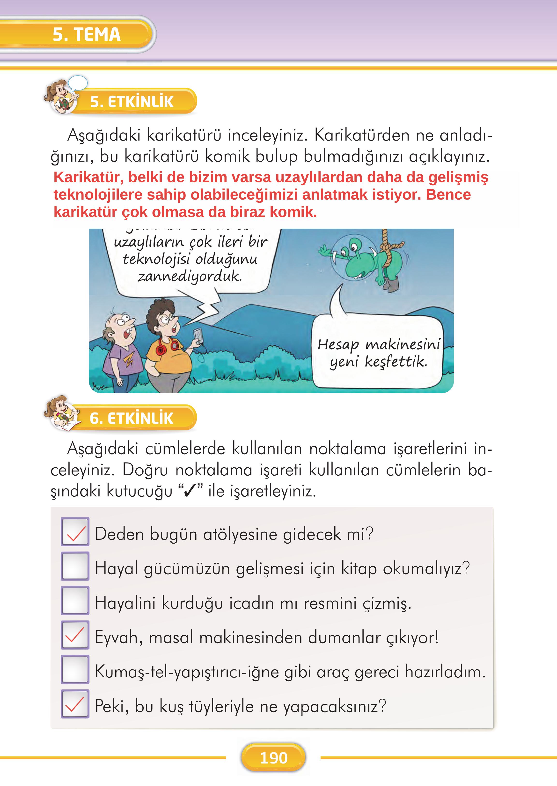 2. Sınıf İlke Yayınları Türkçe Ders Kitabı Sayfa 190 Cevapları 2. Sınıf İlke Yayınları Türkçe Ders Kitabı Sayfa 190 Cevapları