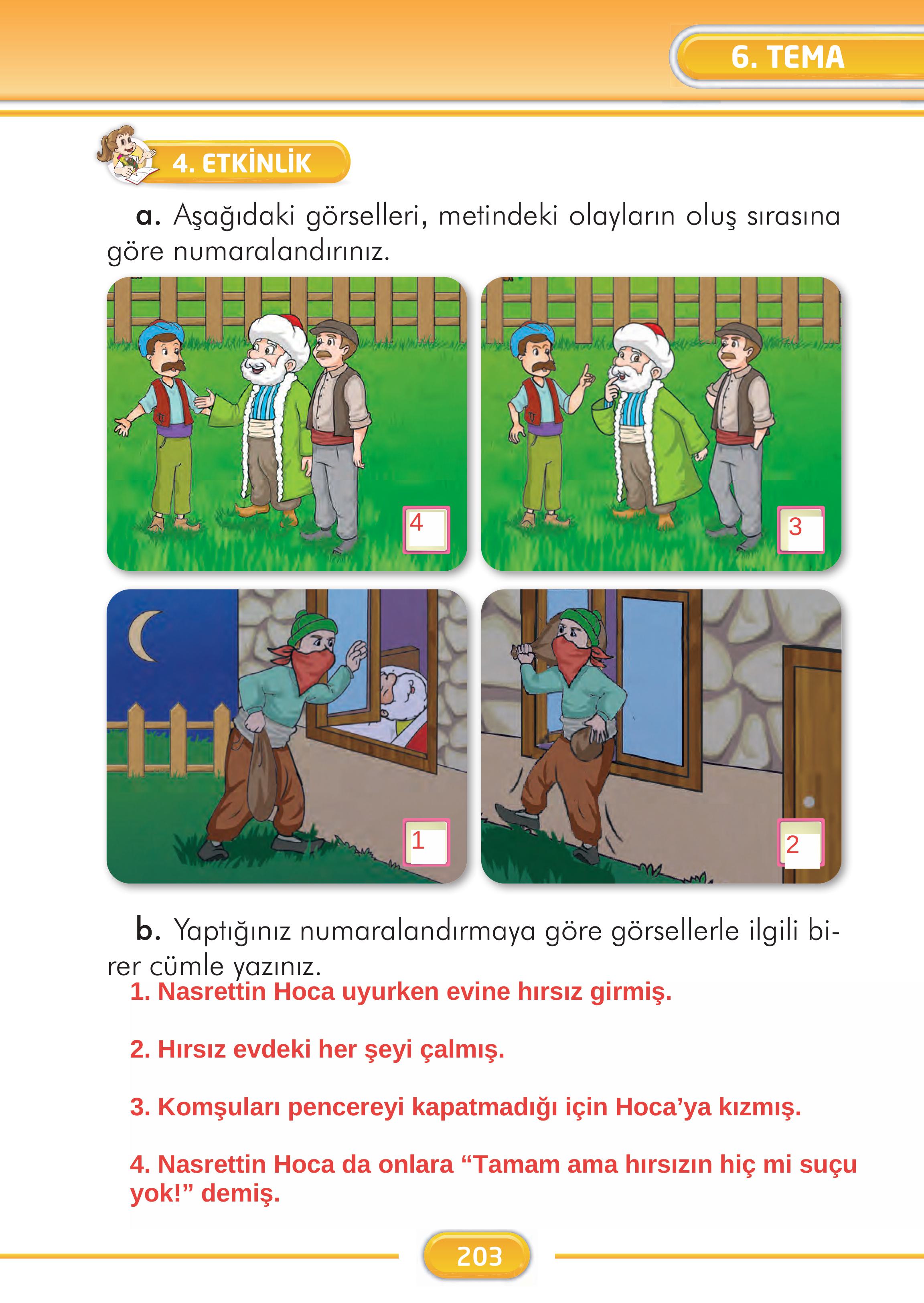 2. Sınıf İlke Yayınları Türkçe Ders Kitabı Sayfa 203 Cevapları 2. Sınıf İlke Yayınları Türkçe Ders Kitabı Sayfa 203 Cevapları