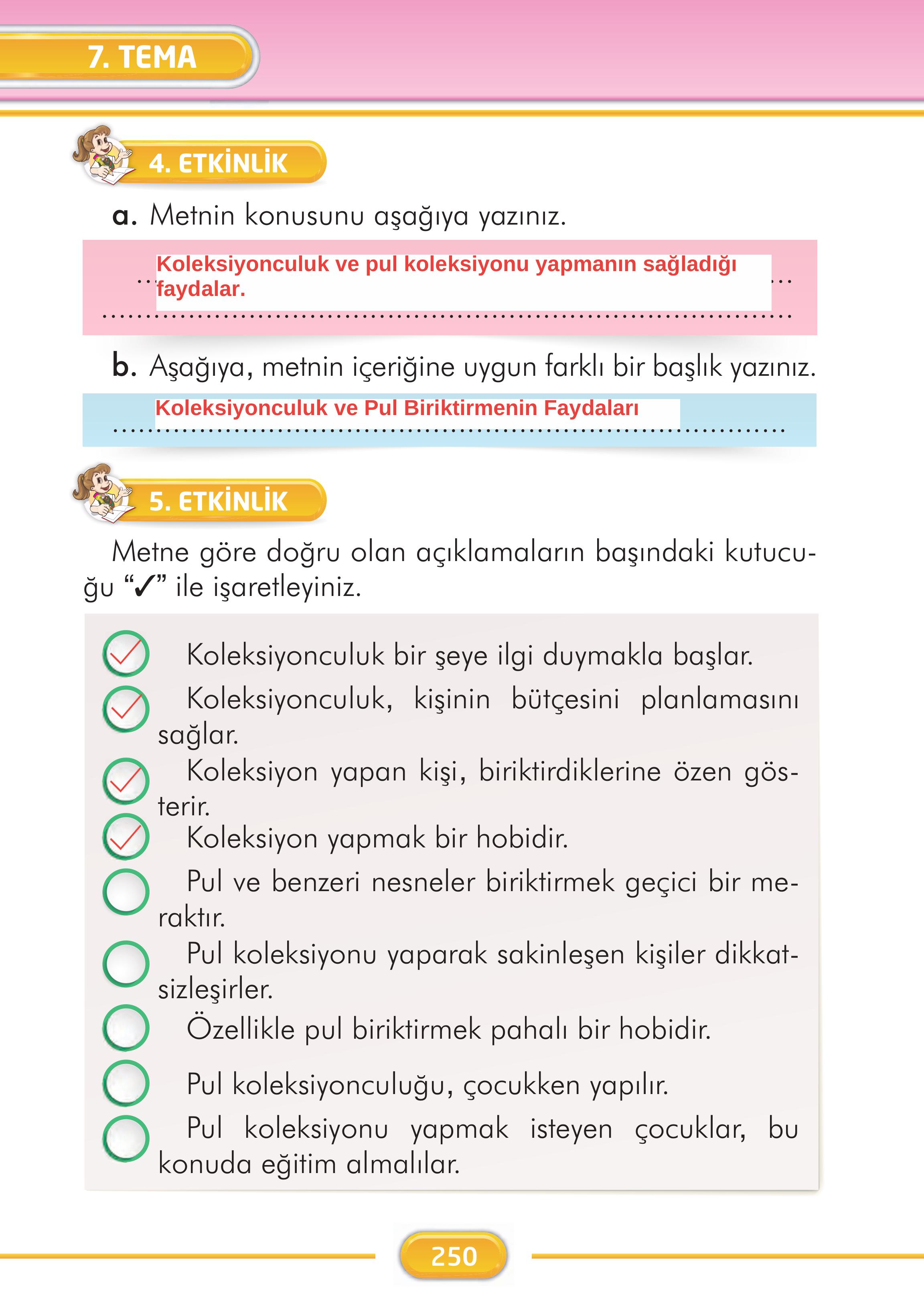 2. Sınıf İlke Yayınları Türkçe Ders Kitabı Sayfa 250 Cevapları 2. Sınıf İlke Yayınları Türkçe Ders Kitabı Sayfa 250 Cevapları