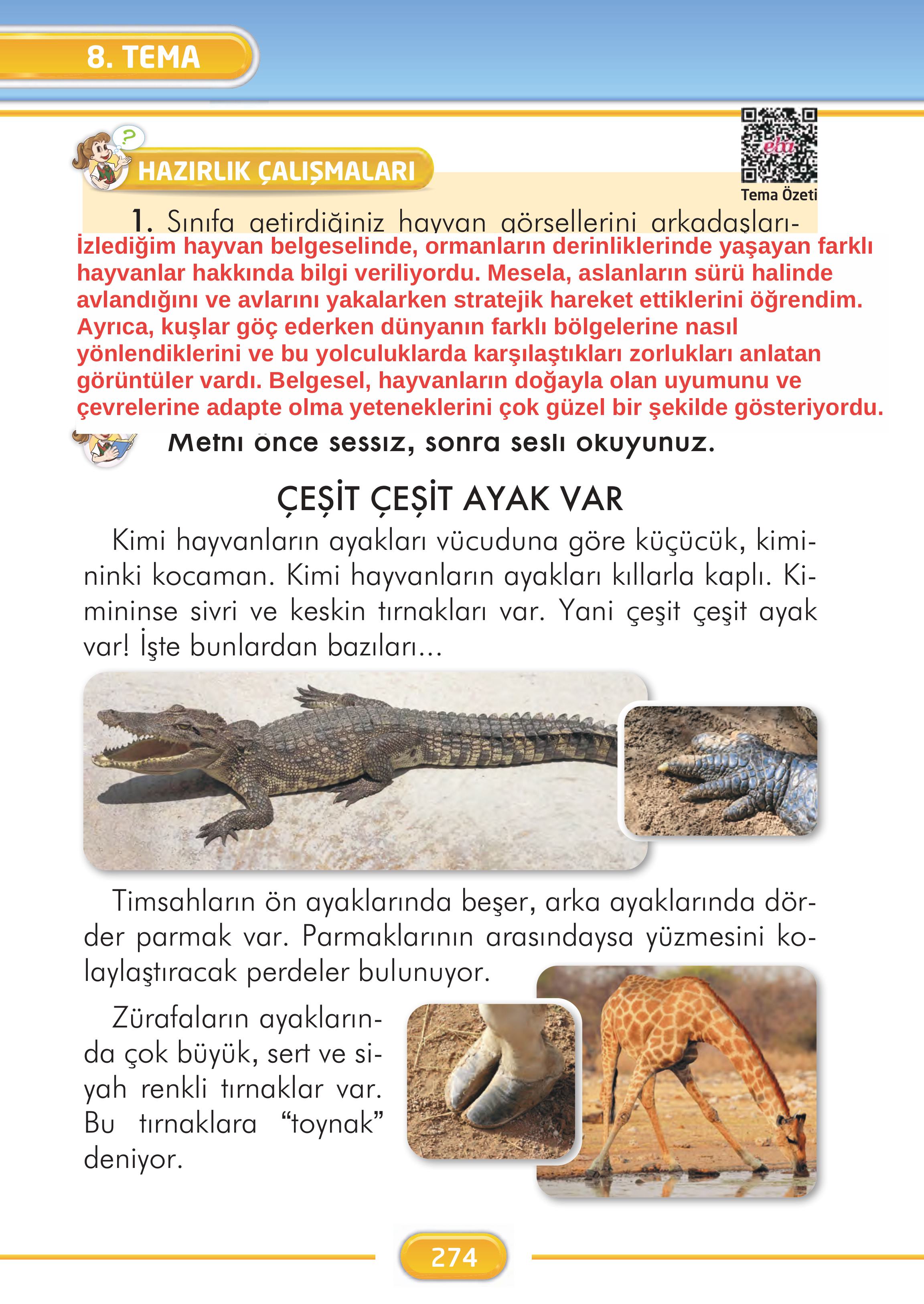 2. Sınıf İlke Yayınları Türkçe Ders Kitabı Sayfa 274 Cevapları 2. Sınıf İlke Yayınları Türkçe Ders Kitabı Sayfa 274 Cevapları