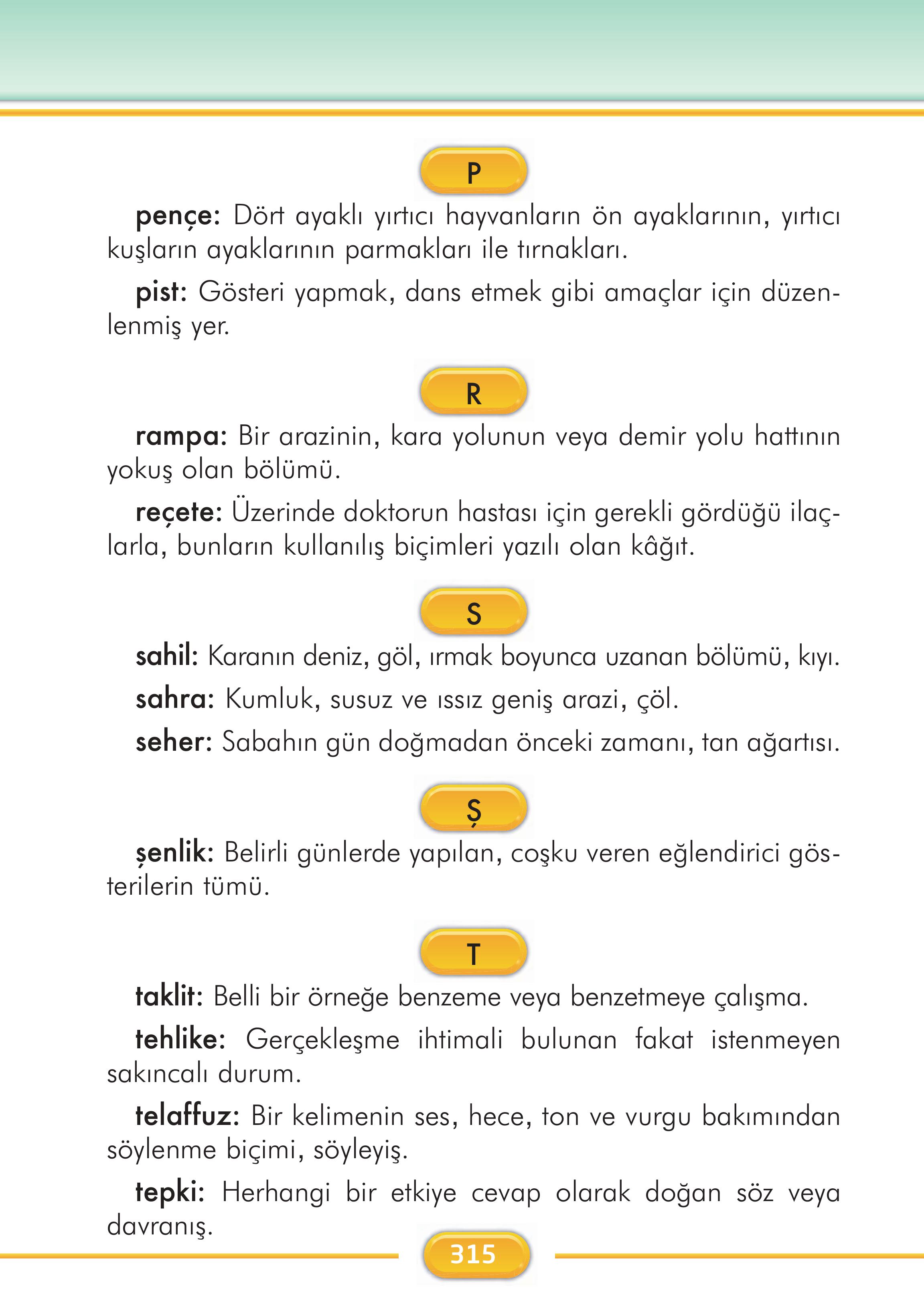 2. Sınıf İlke Yayınları Türkçe Ders Kitabı Sayfa 315 Cevapları