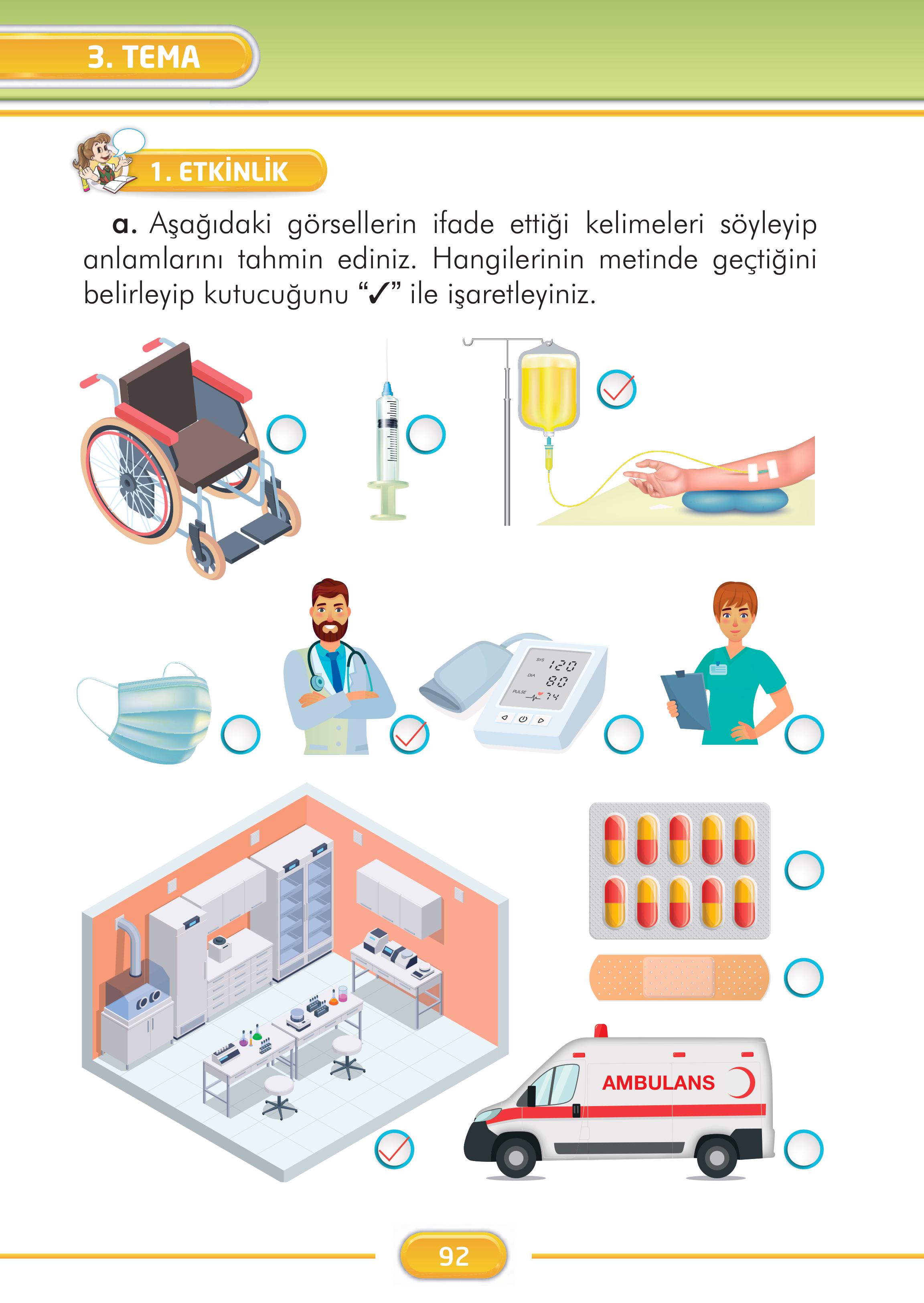 2. Sınıf İlke Yayınları Türkçe Ders Kitabı Sayfa 92 Cevapları