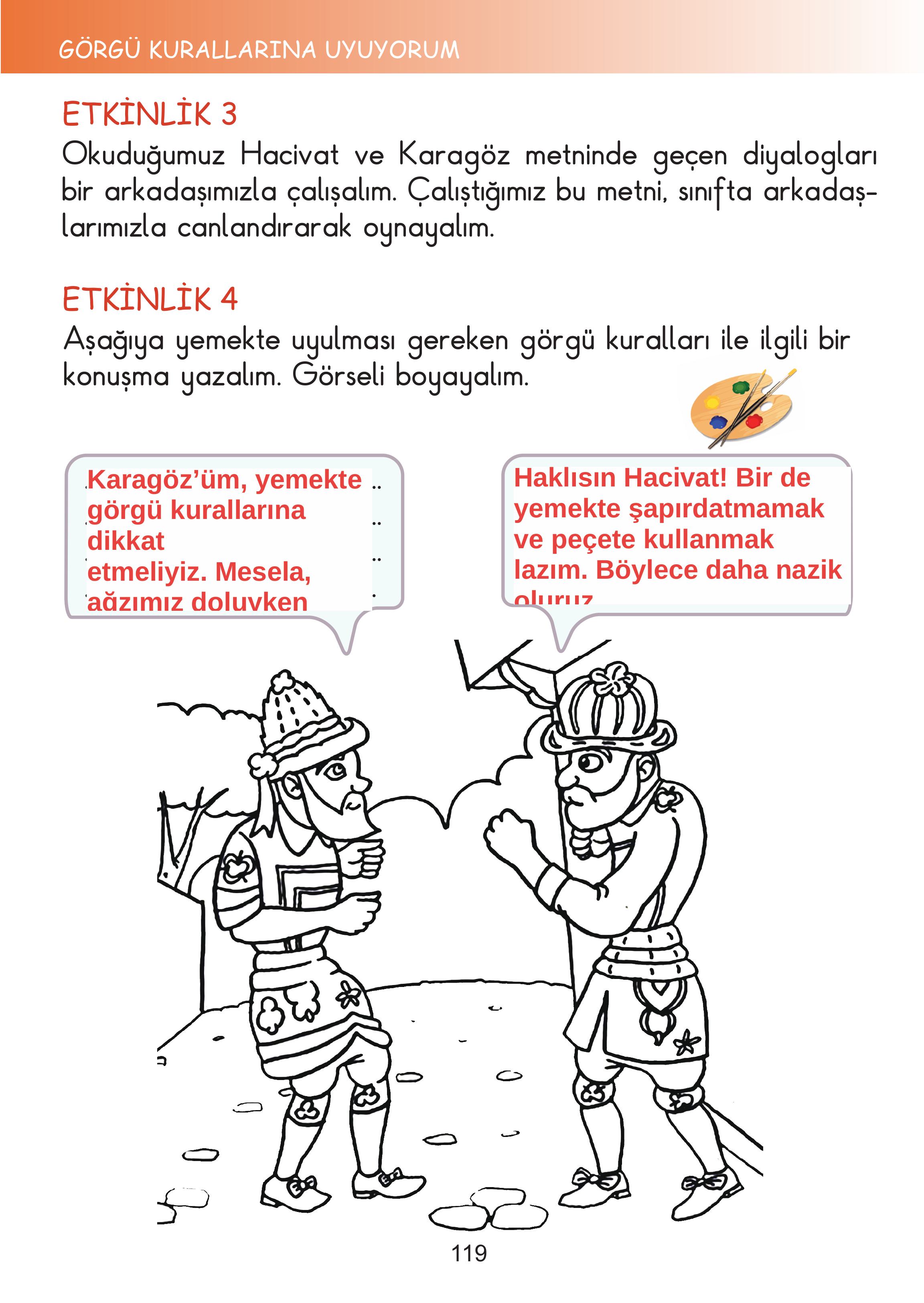 2. Sınıf Meb Yayınları Hayat Bilgisi Ders Kitabı Sayfa 119 Cevapları