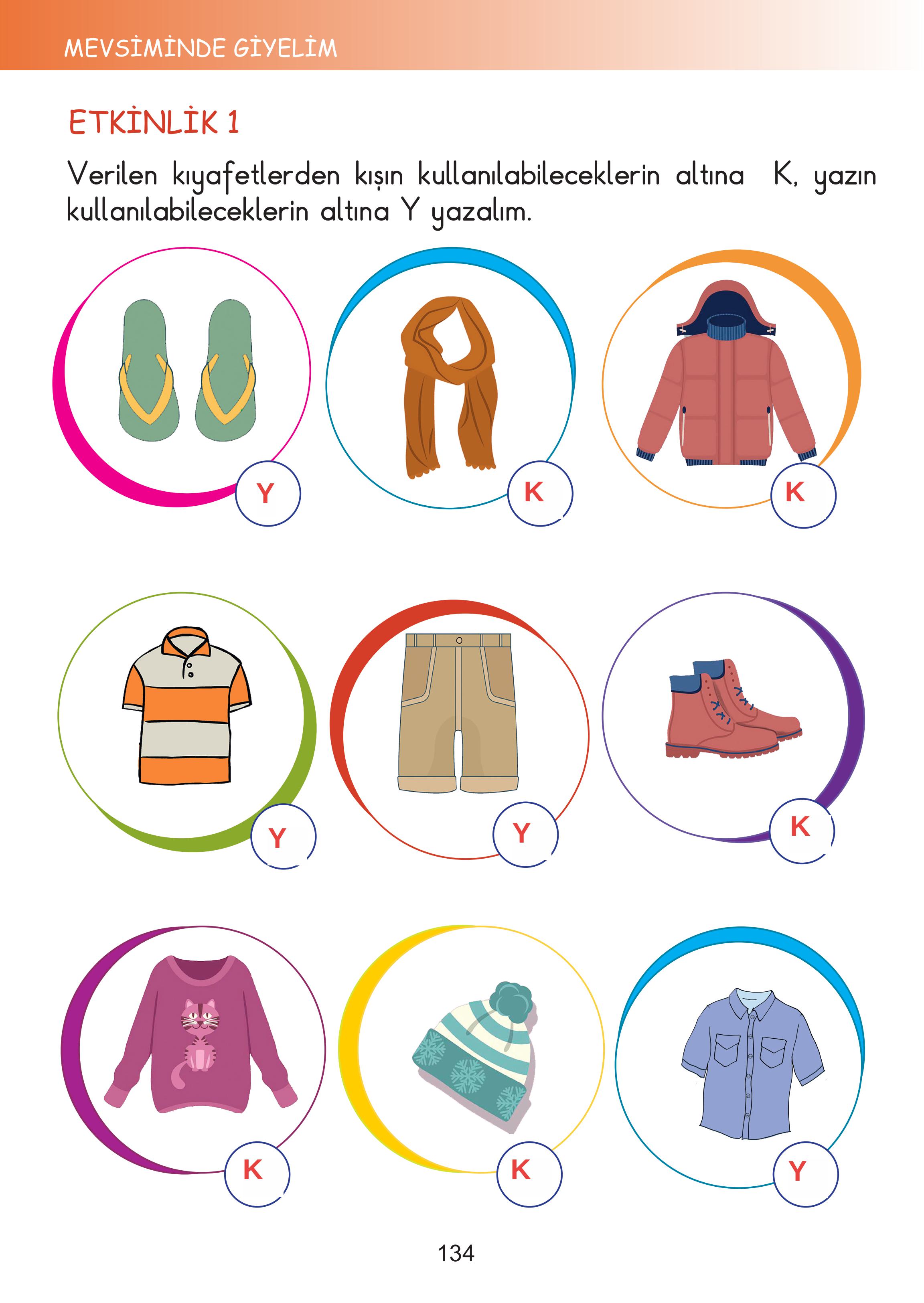 2. Sınıf Meb Yayınları Hayat Bilgisi Ders Kitabı Sayfa 134 Cevapları