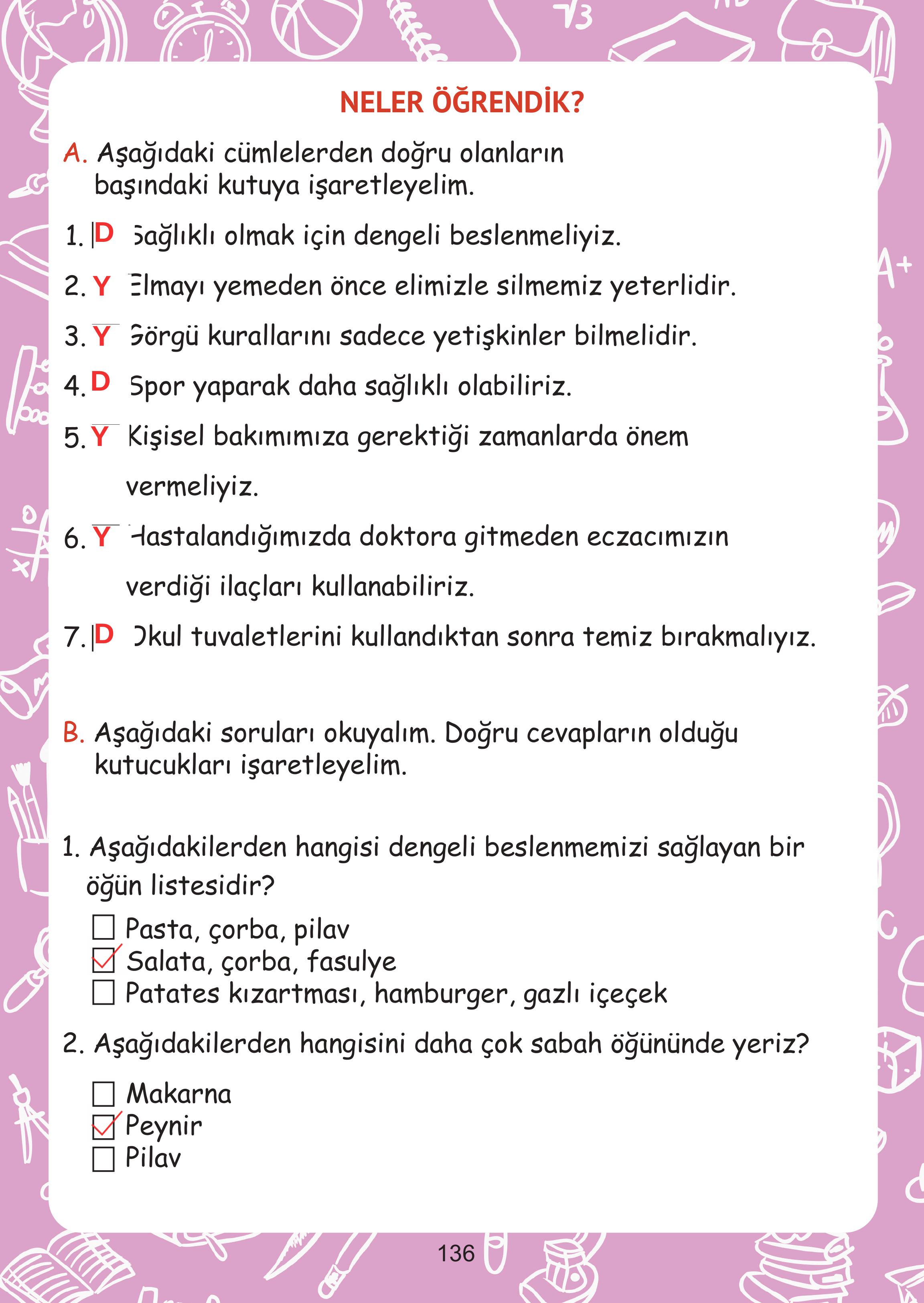 2. Sınıf Meb Yayınları Hayat Bilgisi Ders Kitabı Sayfa 136 Cevapları 2. Sınıf Meb Yayınları Hayat Bilgisi Ders Kitabı Sayfa 136 Cevapları