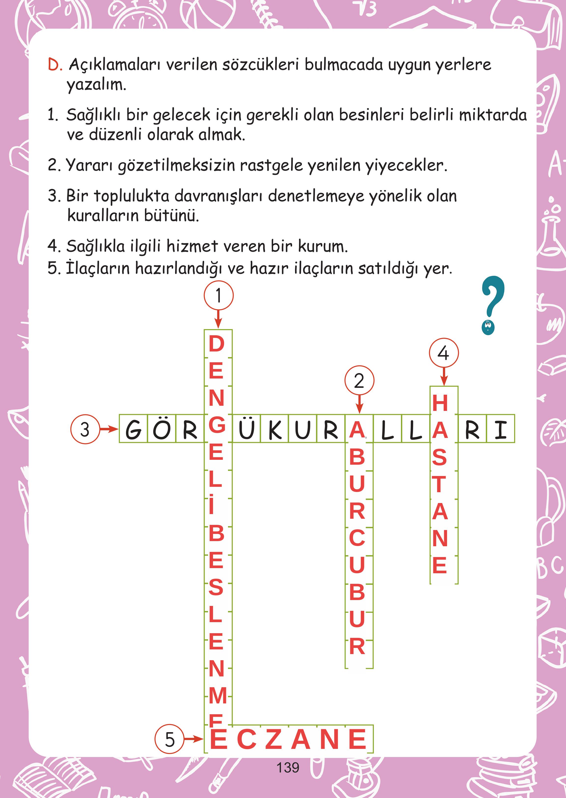 2. Sınıf Meb Yayınları Hayat Bilgisi Ders Kitabı Sayfa 139 Cevapları 2. Sınıf Meb Yayınları Hayat Bilgisi Ders Kitabı Sayfa 139 Cevapları