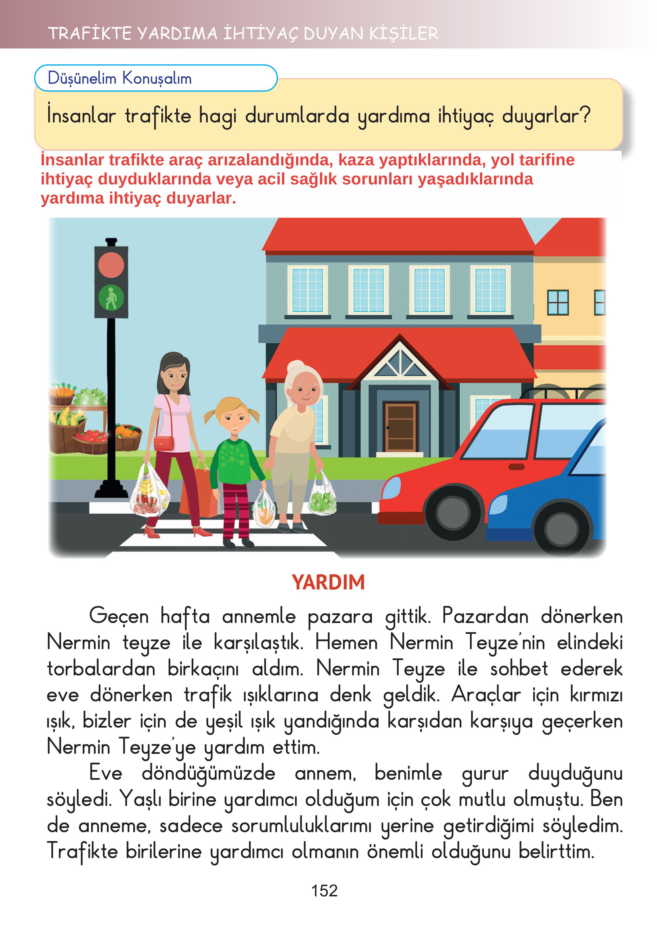 2. Sınıf Meb Yayınları Hayat Bilgisi Ders Kitabı Sayfa 152 Cevapları