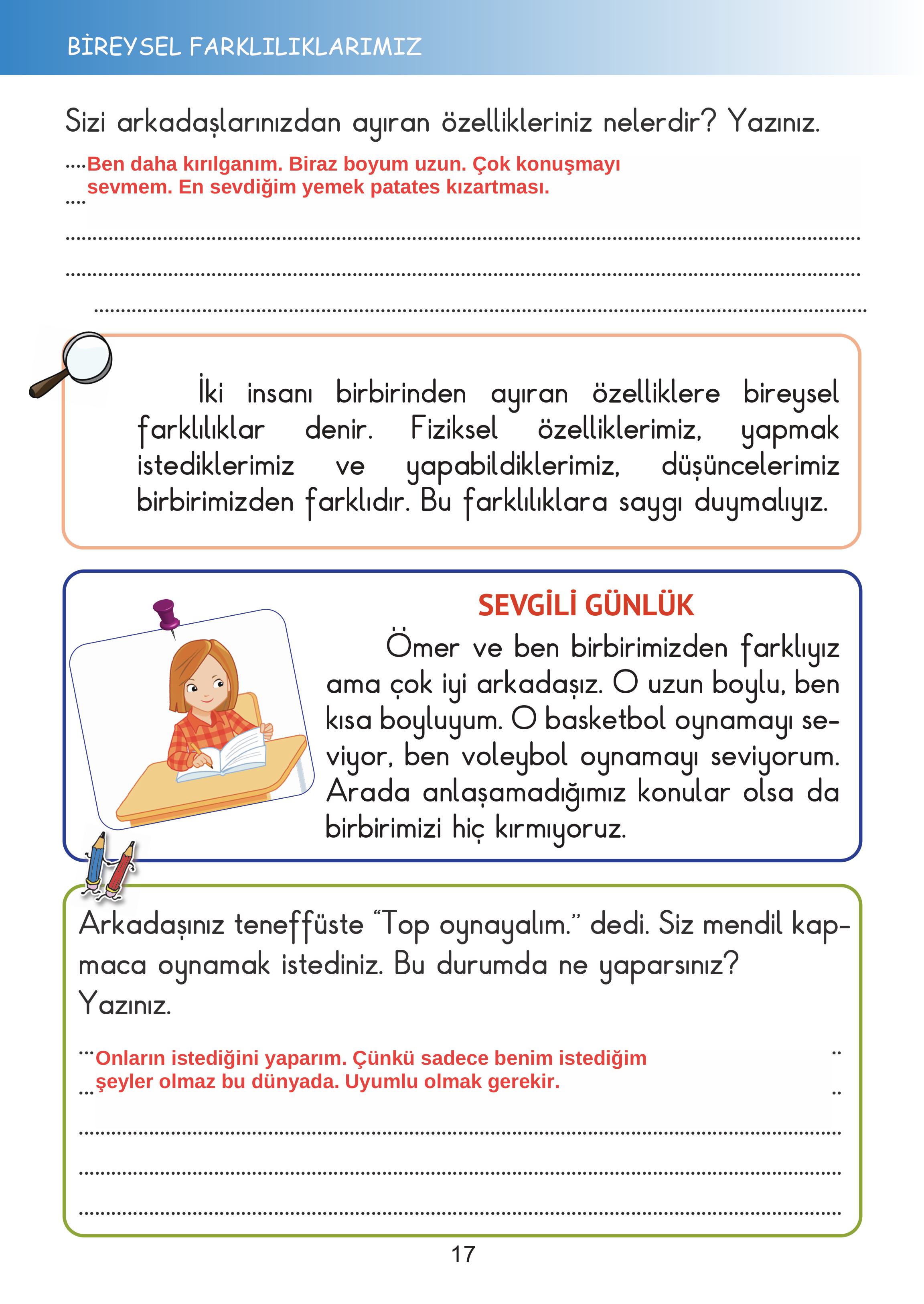 2. Sınıf Meb Yayınları Hayat Bilgisi Ders Kitabı Sayfa 17 Cevapları 2. Sınıf Meb Yayınları Hayat Bilgisi Ders Kitabı Sayfa 17 Cevapları