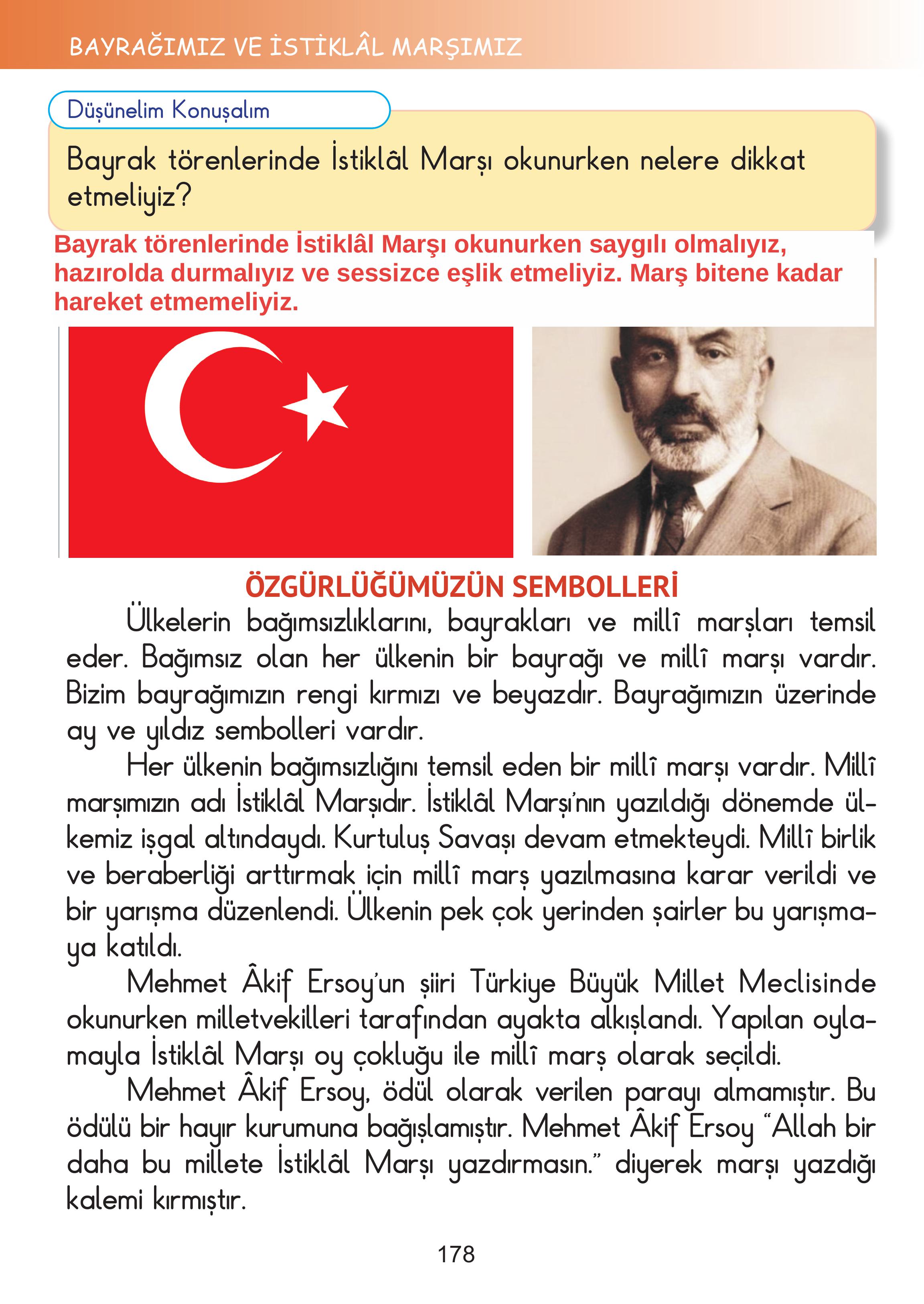 2. Sınıf Meb Yayınları Hayat Bilgisi Ders Kitabı Sayfa 178 Cevapları