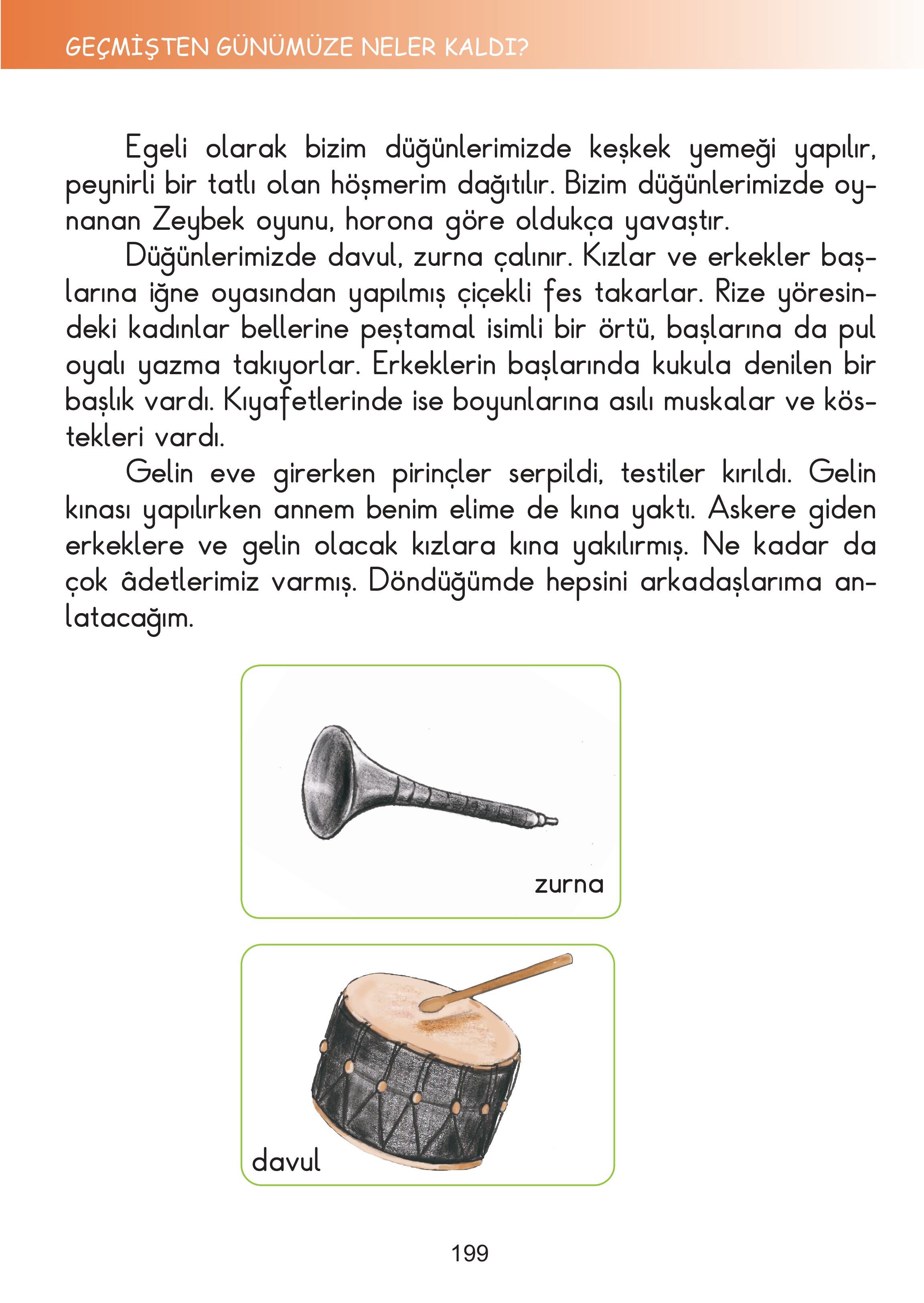 2. Sınıf Meb Yayınları Hayat Bilgisi Ders Kitabı Sayfa 199 Cevapları