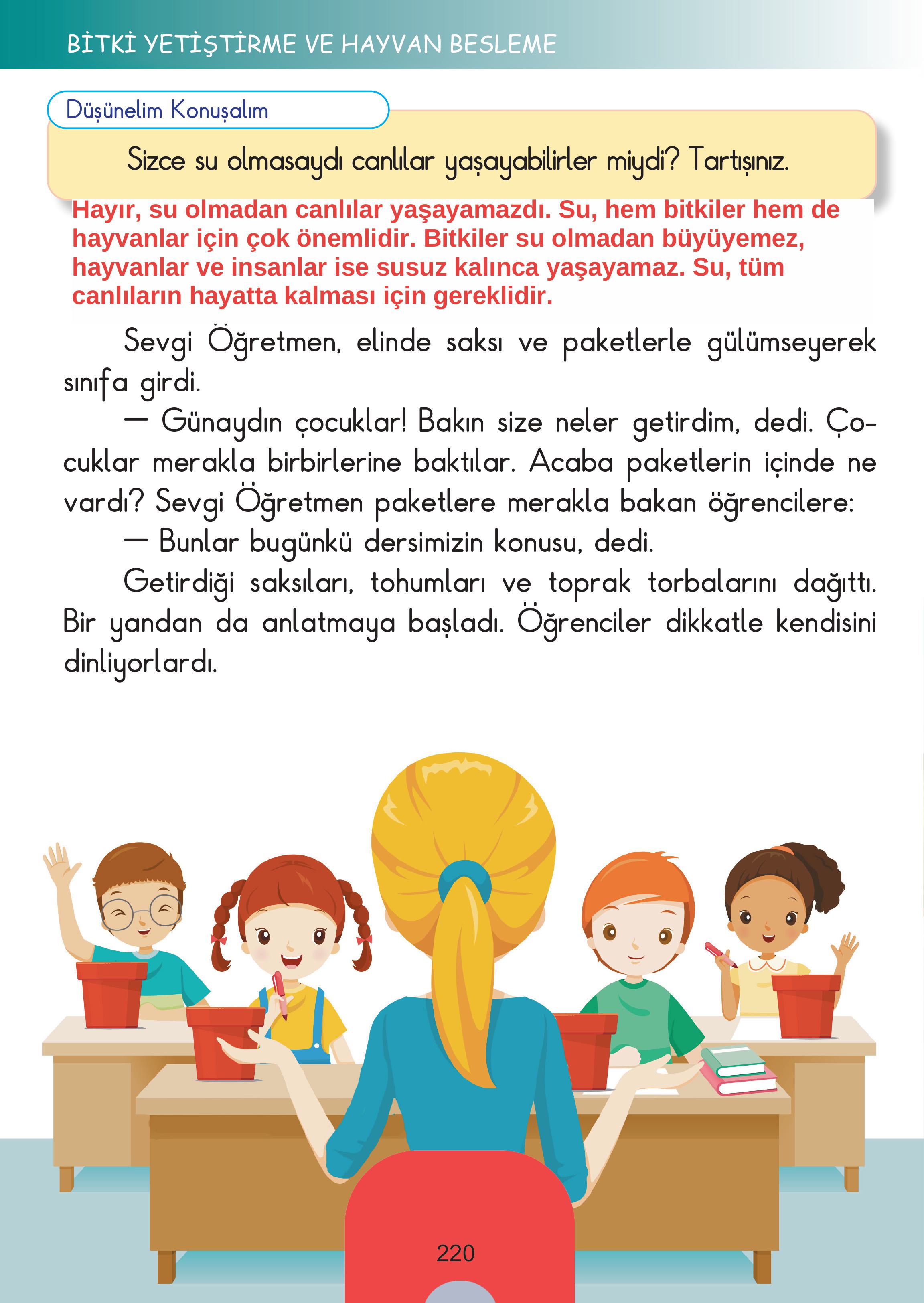 2. Sınıf Meb Yayınları Hayat Bilgisi Ders Kitabı Sayfa 220 Cevapları