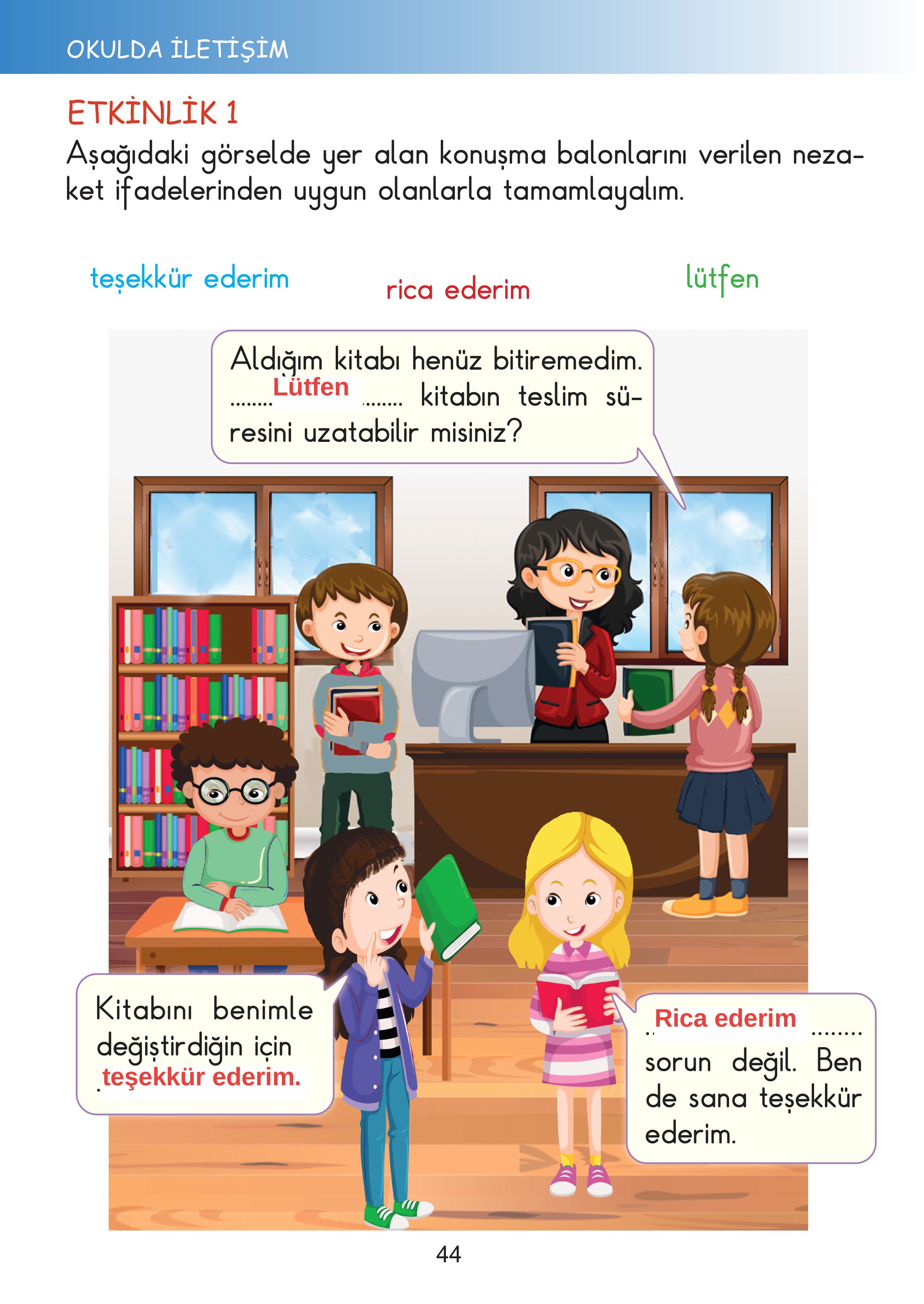 2. Sınıf Meb Yayınları Hayat Bilgisi Ders Kitabı Sayfa 44 Cevapları 2. Sınıf Meb Yayınları Hayat Bilgisi Ders Kitabı Sayfa 44 Cevapları