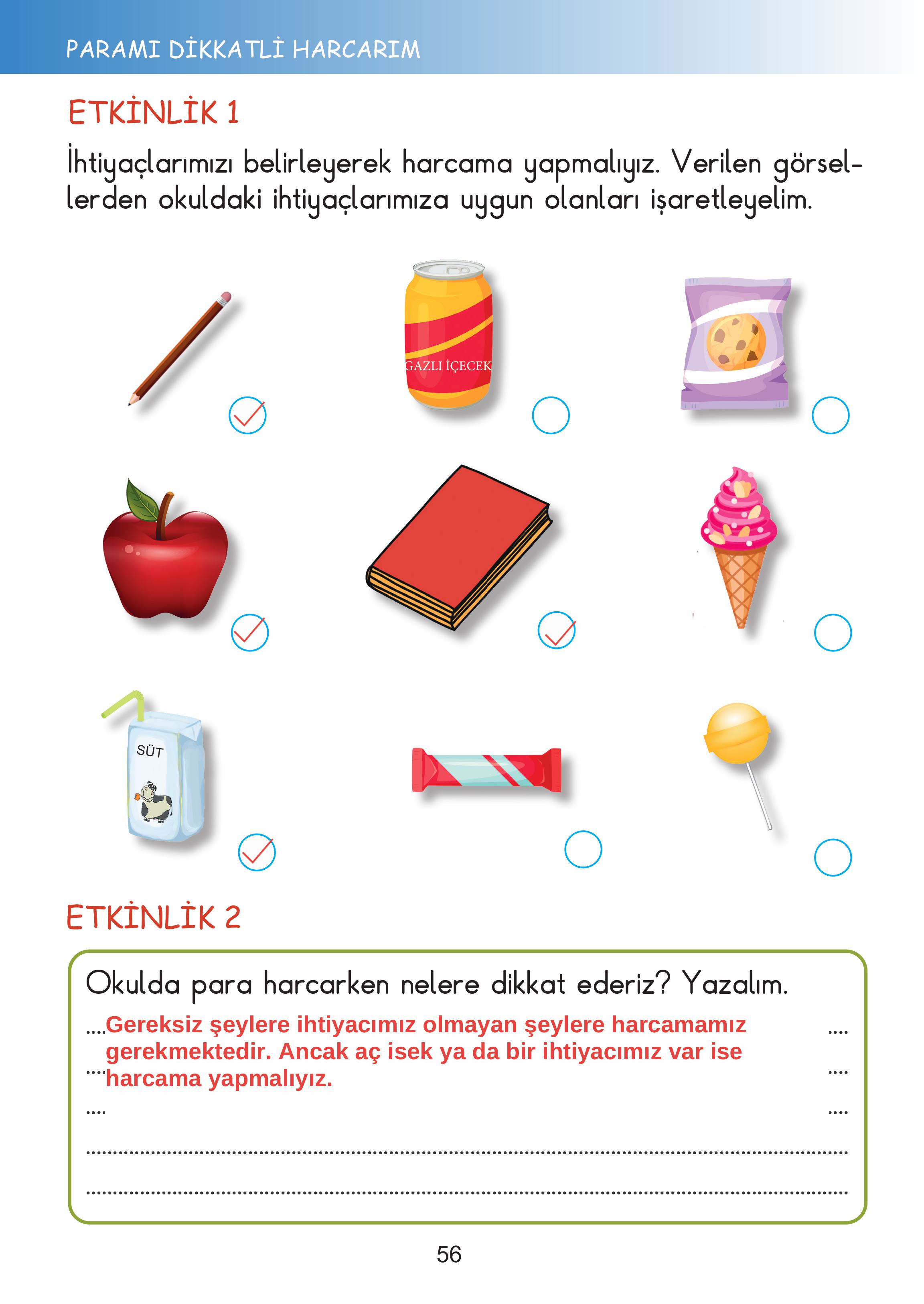 2. Sınıf Meb Yayınları Hayat Bilgisi Ders Kitabı Sayfa 56 Cevapları 2. Sınıf Meb Yayınları Hayat Bilgisi Ders Kitabı Sayfa 56 Cevapları
