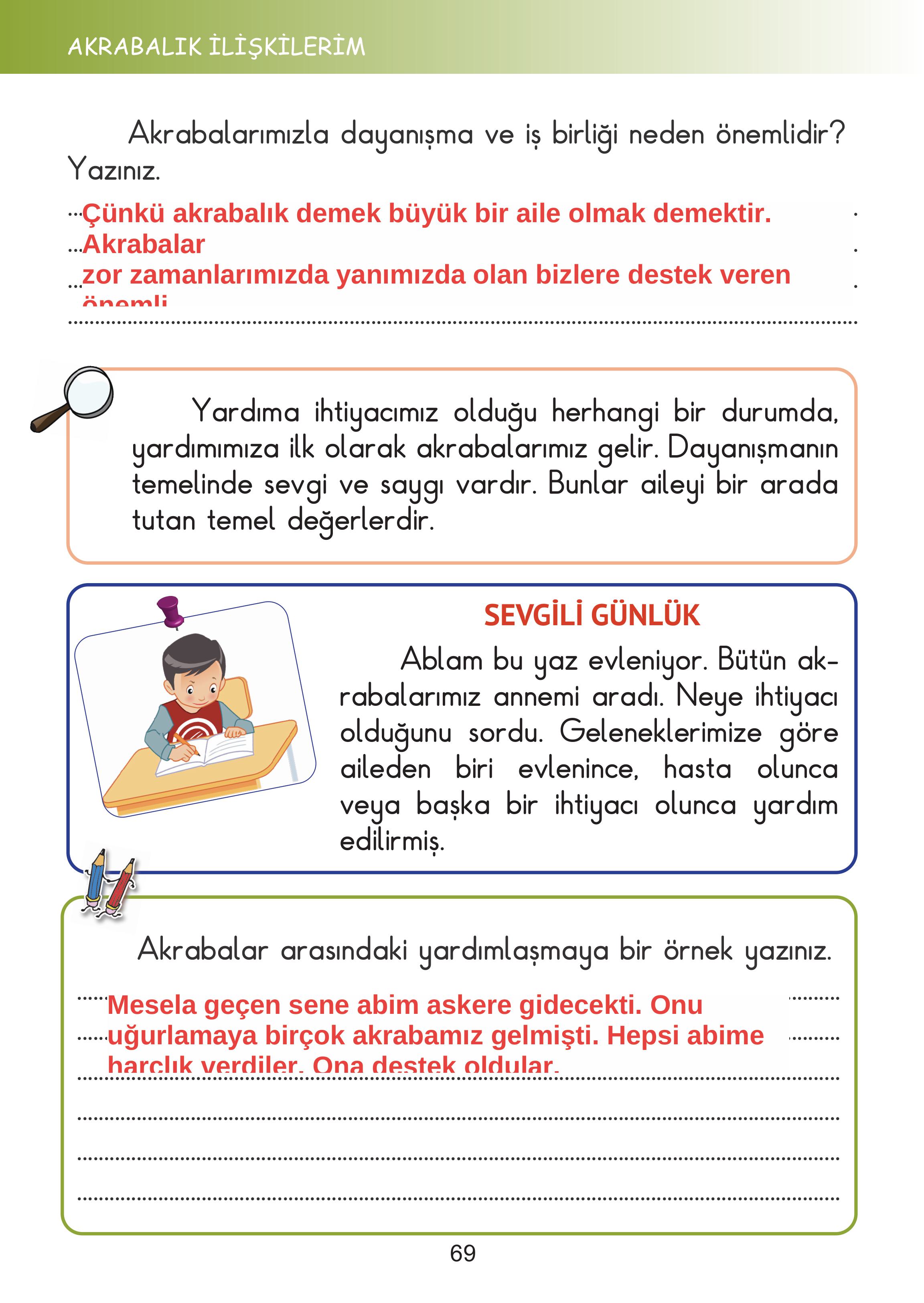 2. Sınıf Meb Yayınları Hayat Bilgisi Ders Kitabı Sayfa 69 Cevapları 2. Sınıf Meb Yayınları Hayat Bilgisi Ders Kitabı Sayfa 69 Cevapları