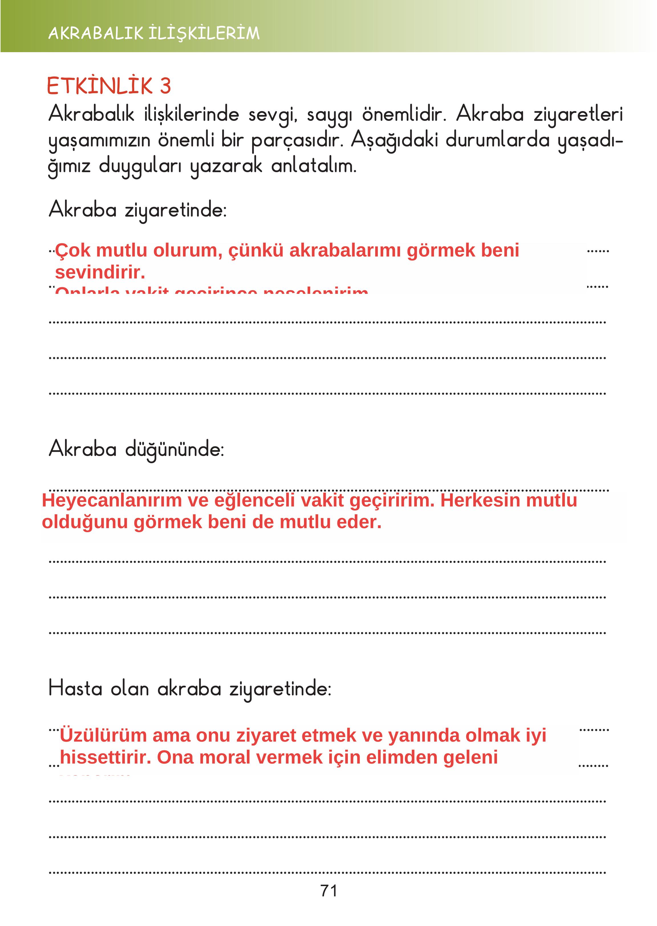 2. Sınıf Meb Yayınları Hayat Bilgisi Ders Kitabı Sayfa 71 Cevapları 2. Sınıf Meb Yayınları Hayat Bilgisi Ders Kitabı Sayfa 71 Cevapları