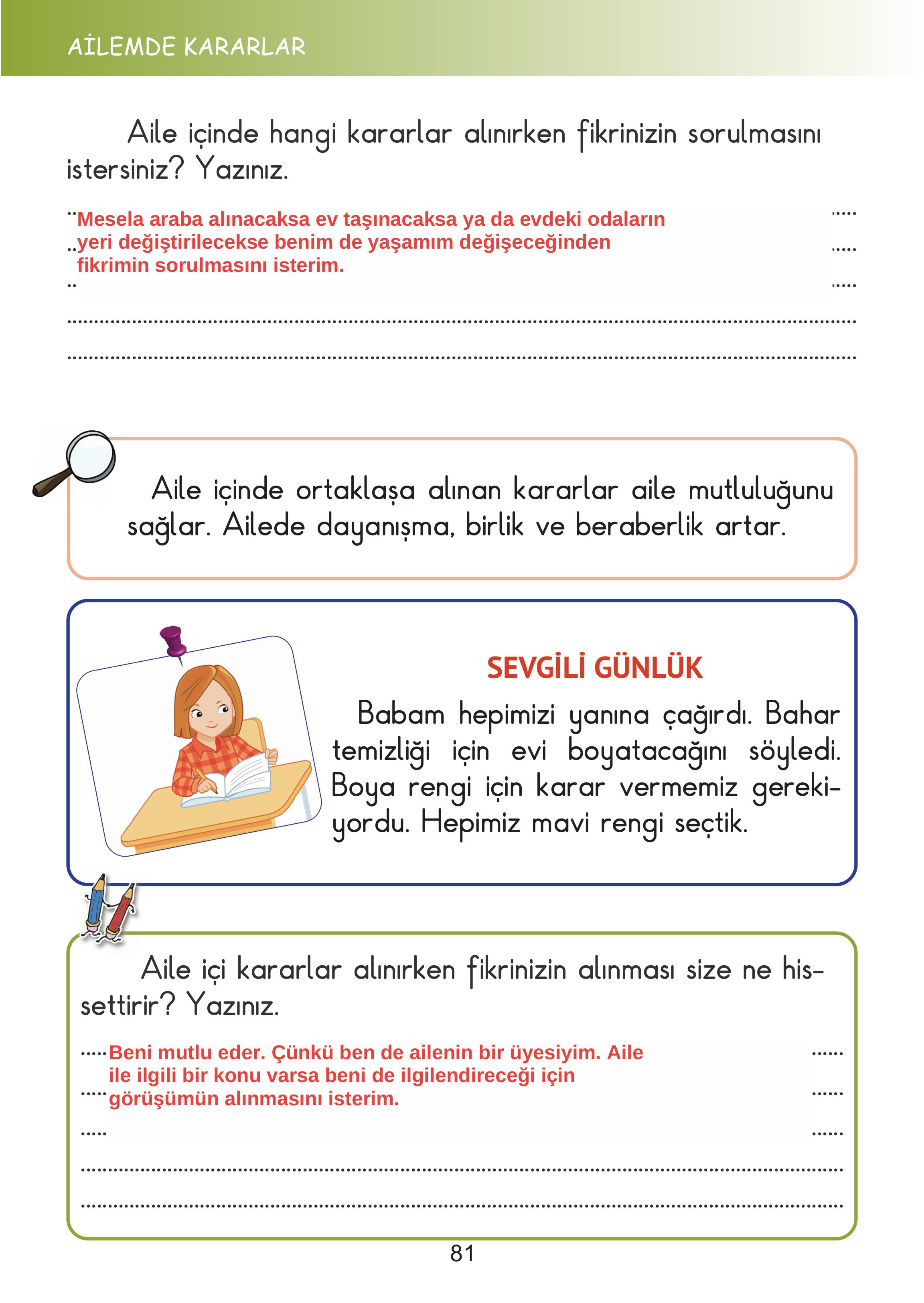 2. Sınıf Meb Yayınları Hayat Bilgisi Ders Kitabı Sayfa 81 Cevapları 2. Sınıf Meb Yayınları Hayat Bilgisi Ders Kitabı Sayfa 81 Cevapları