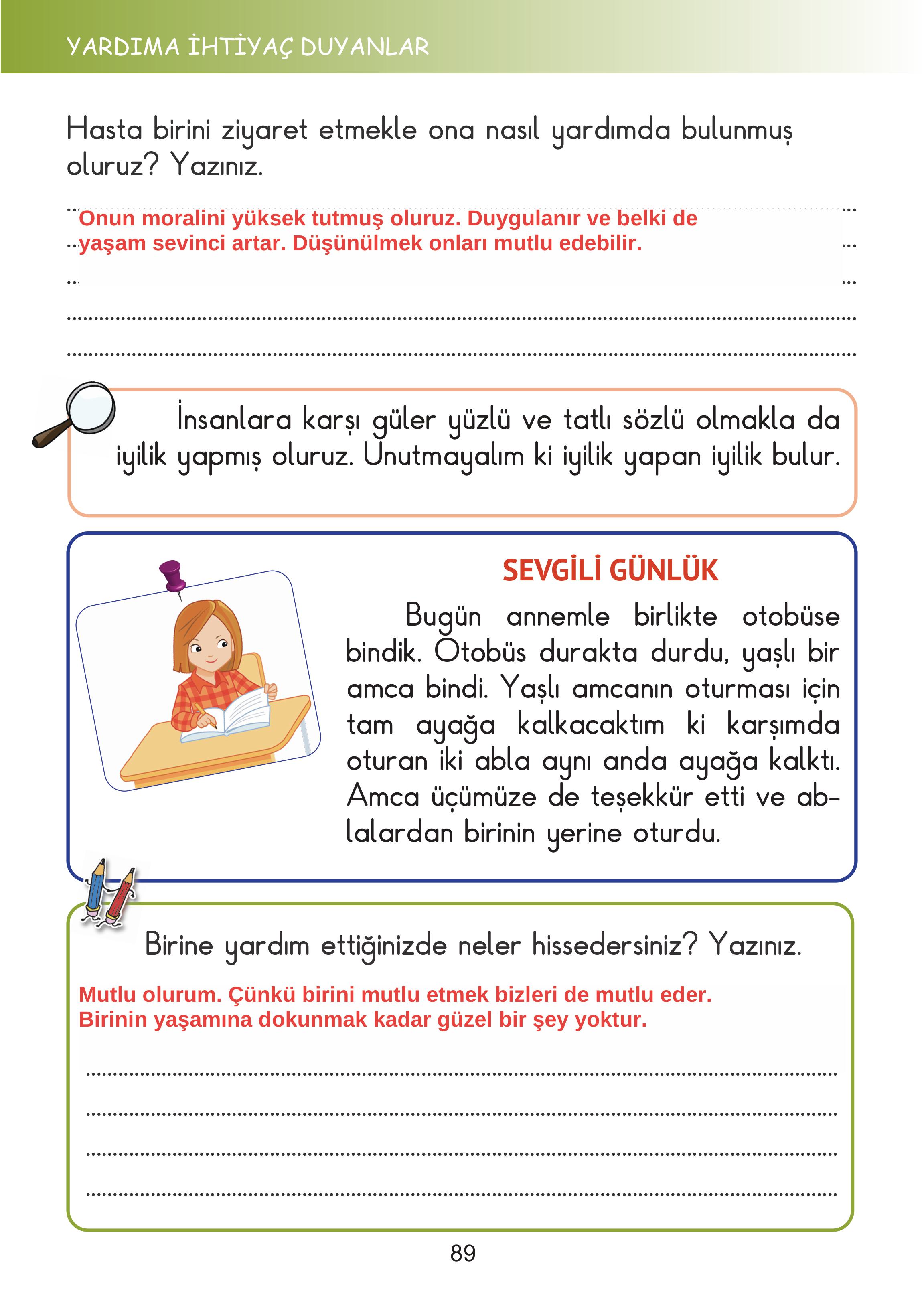 2. Sınıf Meb Yayınları Hayat Bilgisi Ders Kitabı Sayfa 89 Cevapları 2. Sınıf Meb Yayınları Hayat Bilgisi Ders Kitabı Sayfa 89 Cevapları