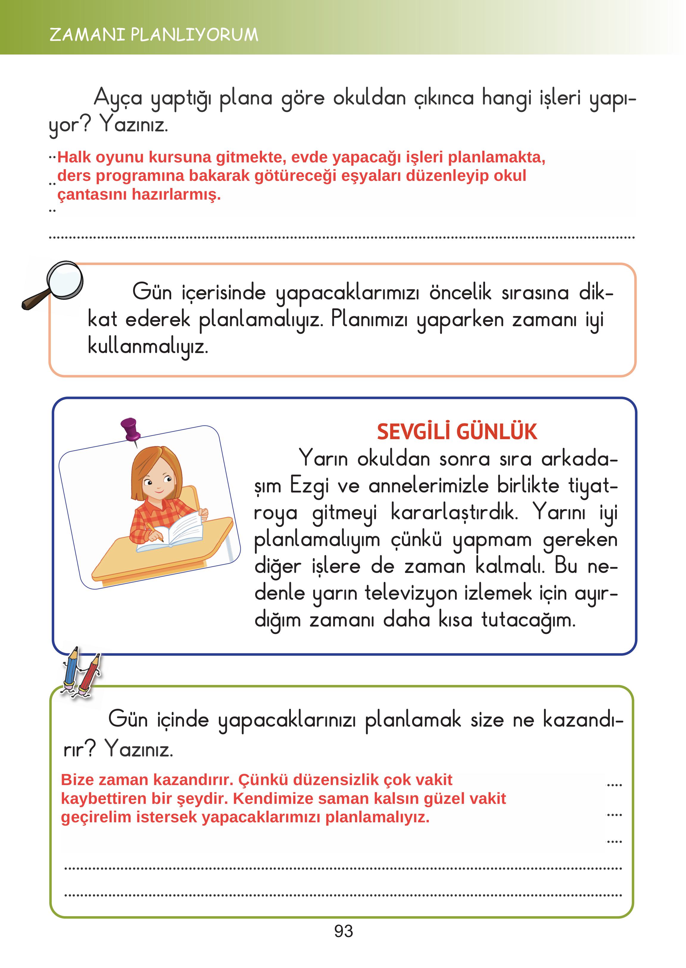 2. Sınıf Meb Yayınları Hayat Bilgisi Ders Kitabı Sayfa 93 Cevapları 2. Sınıf Meb Yayınları Hayat Bilgisi Ders Kitabı Sayfa 93 Cevapları