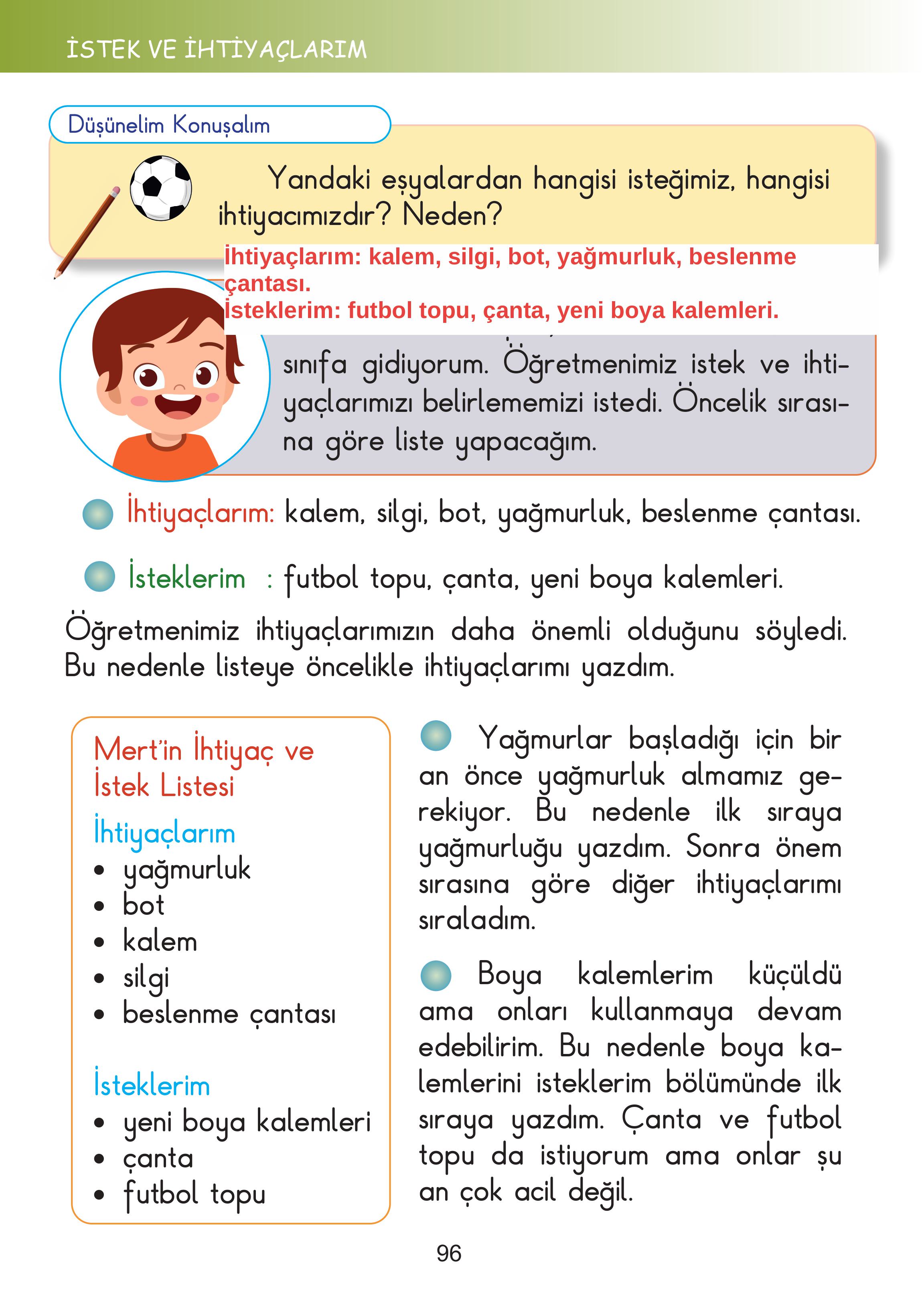 2. Sınıf Meb Yayınları Hayat Bilgisi Ders Kitabı Sayfa 96 Cevapları 2. Sınıf Meb Yayınları Hayat Bilgisi Ders Kitabı Sayfa 96 Cevapları
