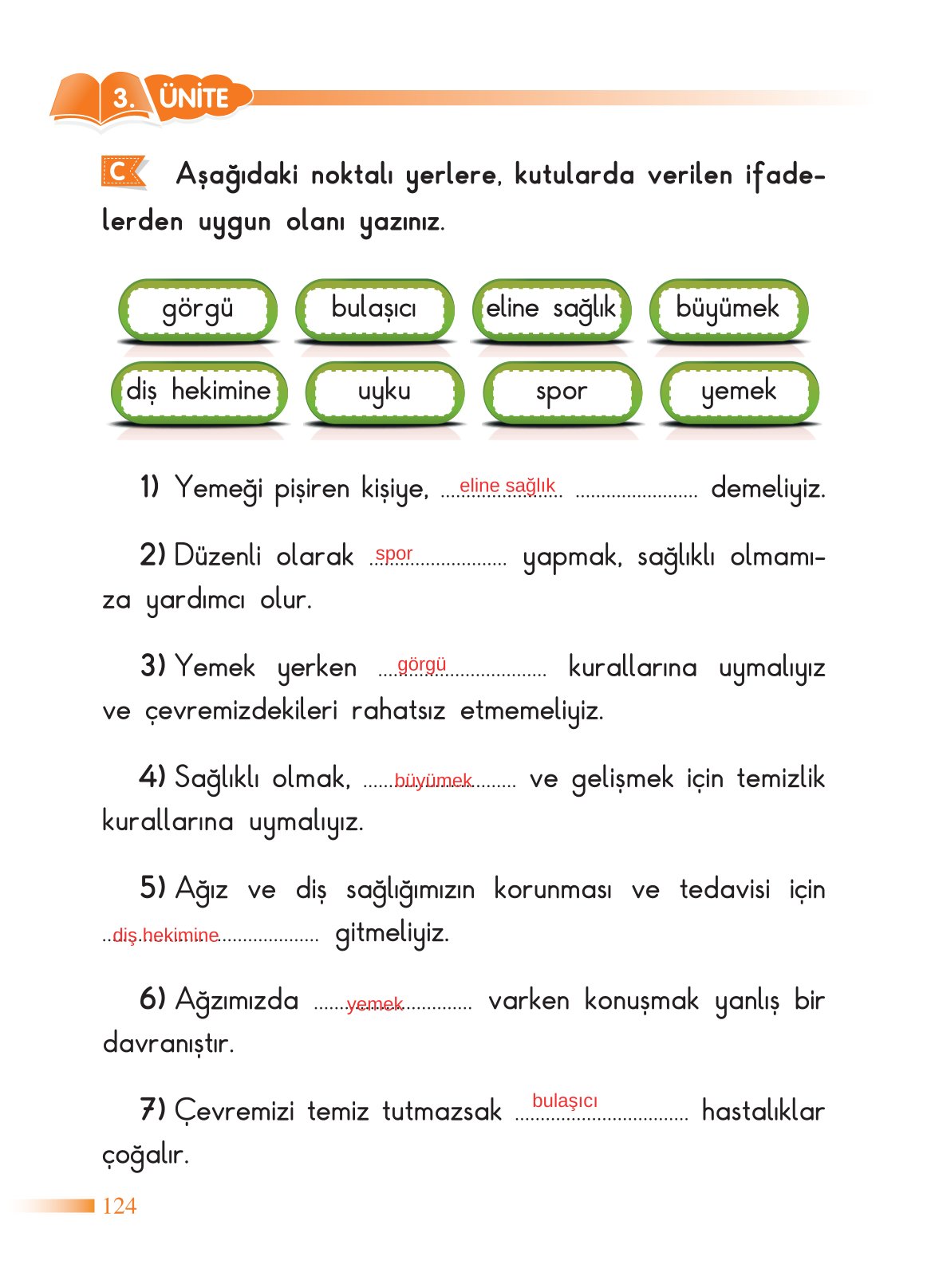 2. Sınıf Sdr Yayıncılık Hayat Bilgisi Ders Kitabı Sayfa 125 Cevapları