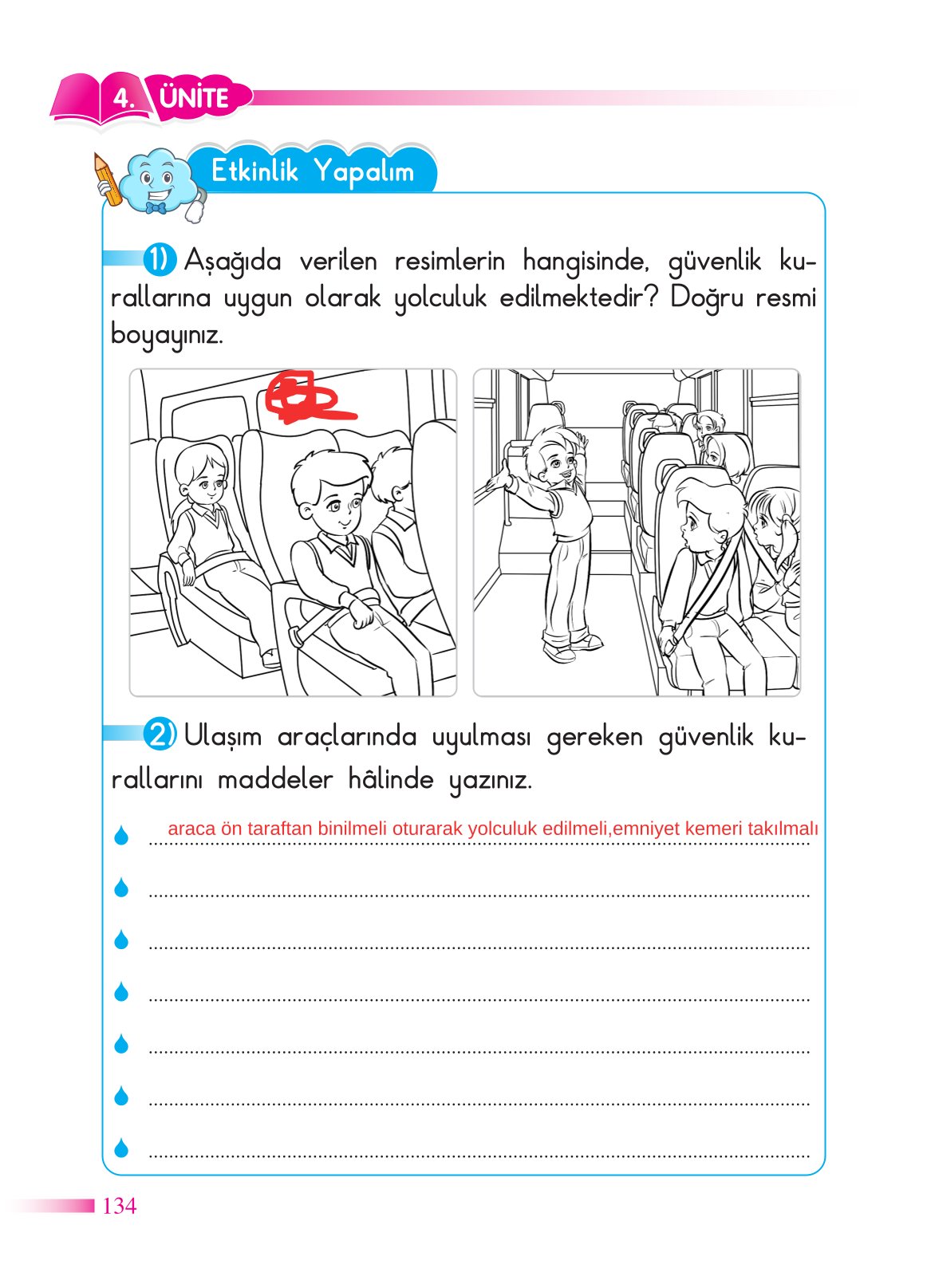 2. Sınıf Sdr Yayıncılık Hayat Bilgisi Ders Kitabı Sayfa 135 Cevapları