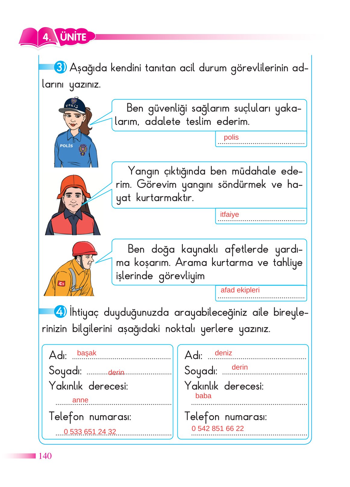 2. Sınıf Sdr Yayıncılık Hayat Bilgisi Ders Kitabı Sayfa 141 Cevapları