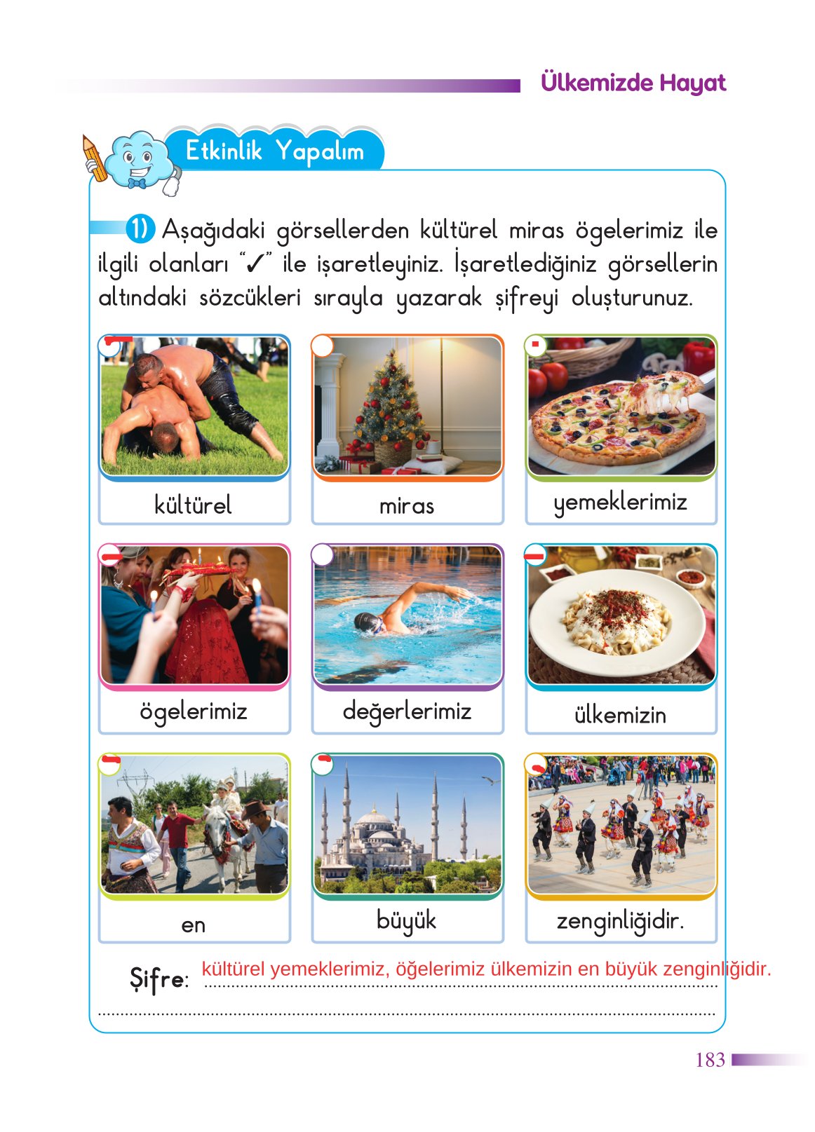 2. Sınıf Sdr Yayıncılık Hayat Bilgisi Ders Kitabı Sayfa 184 Cevapları