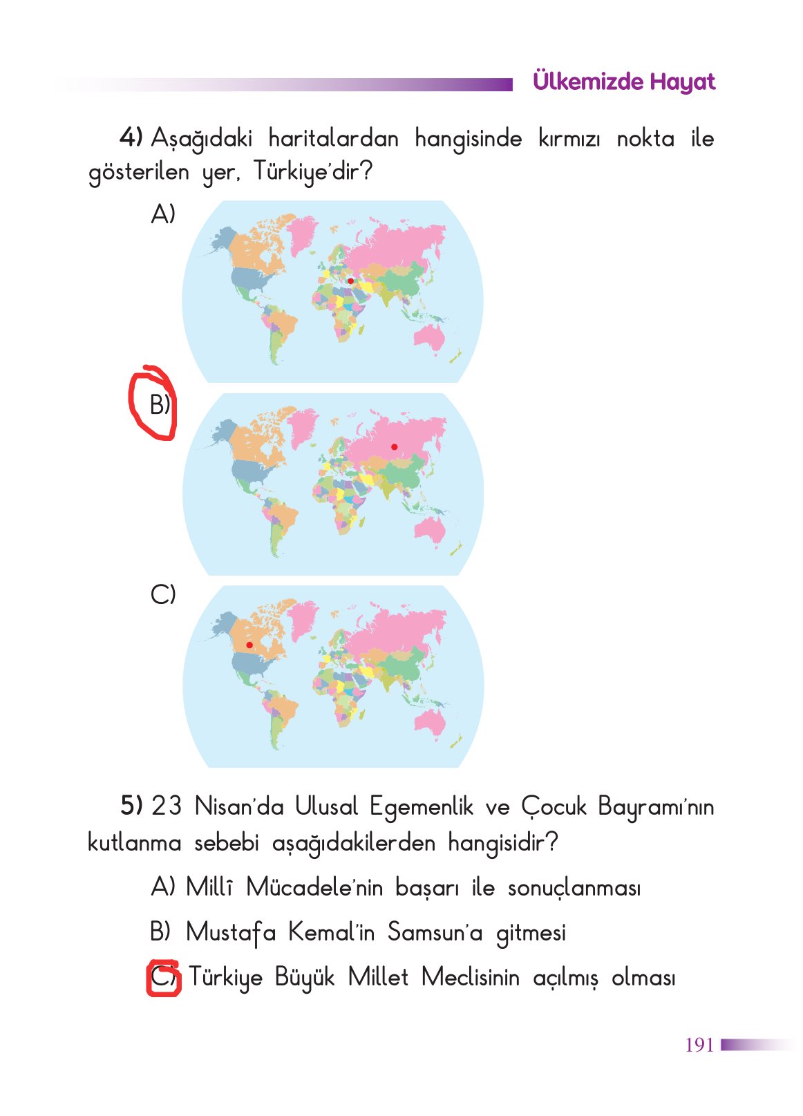 2. Sınıf Sdr Yayıncılık Hayat Bilgisi Ders Kitabı Sayfa 192 Cevapları 2. Sınıf Sdr Yayıncılık Hayat Bilgisi Ders Kitabı Sayfa 192 Cevapları
