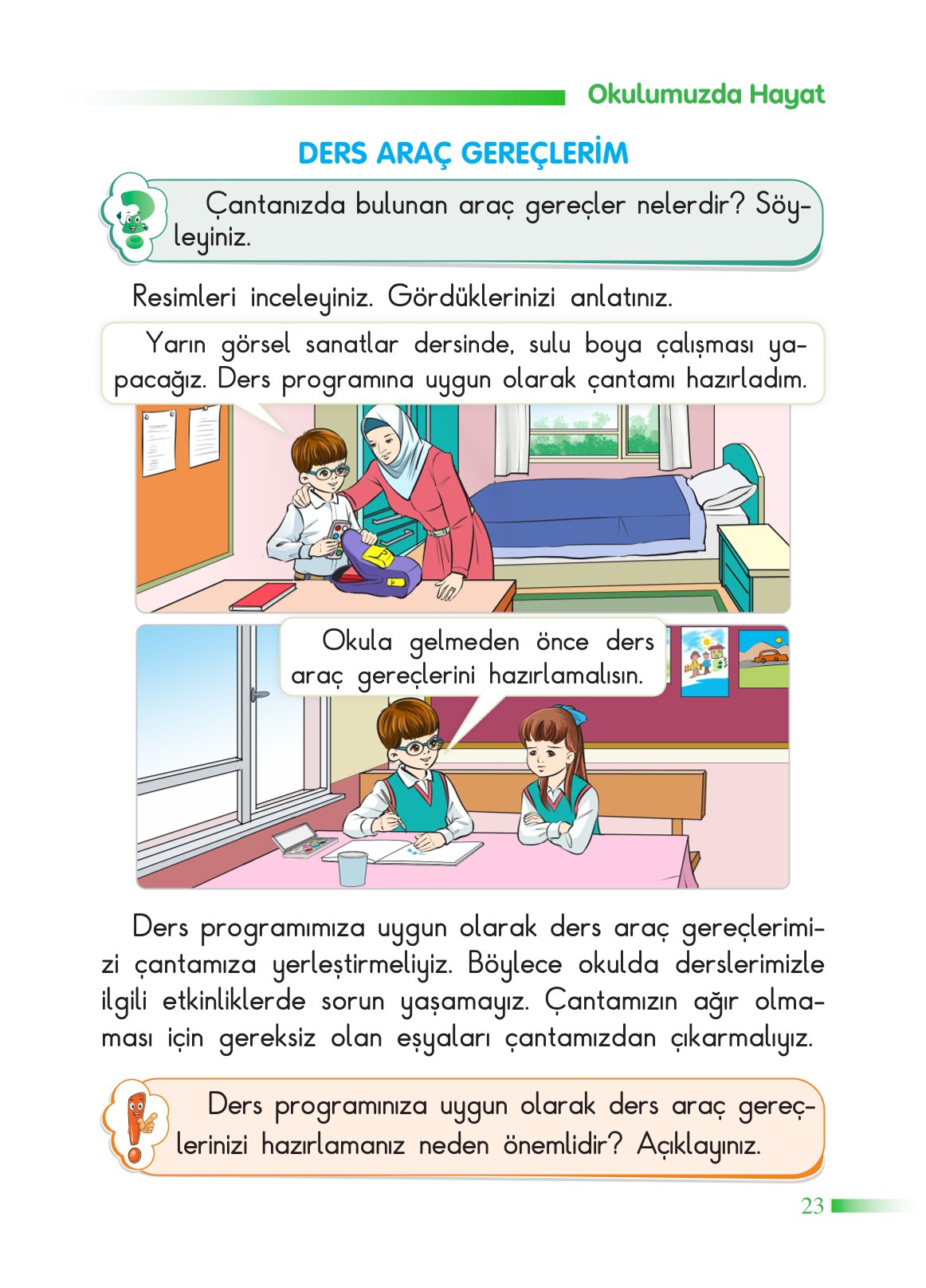 2. Sınıf Sdr Yayıncılık Hayat Bilgisi Ders Kitabı Sayfa 24 Cevapları