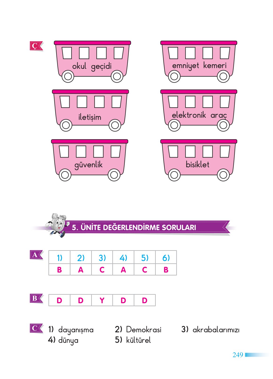 2. Sınıf Sdr Yayıncılık Hayat Bilgisi Ders Kitabı Sayfa 250 Cevapları