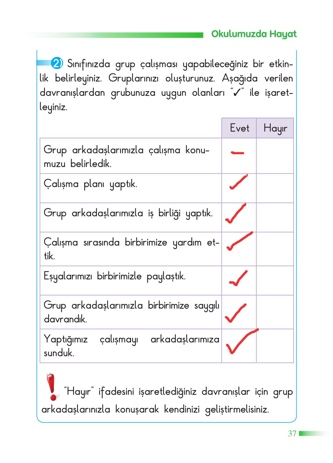 2. Sınıf Sdr Yayıncılık Hayat Bilgisi Ders Kitabı Sayfa 38 Cevapları