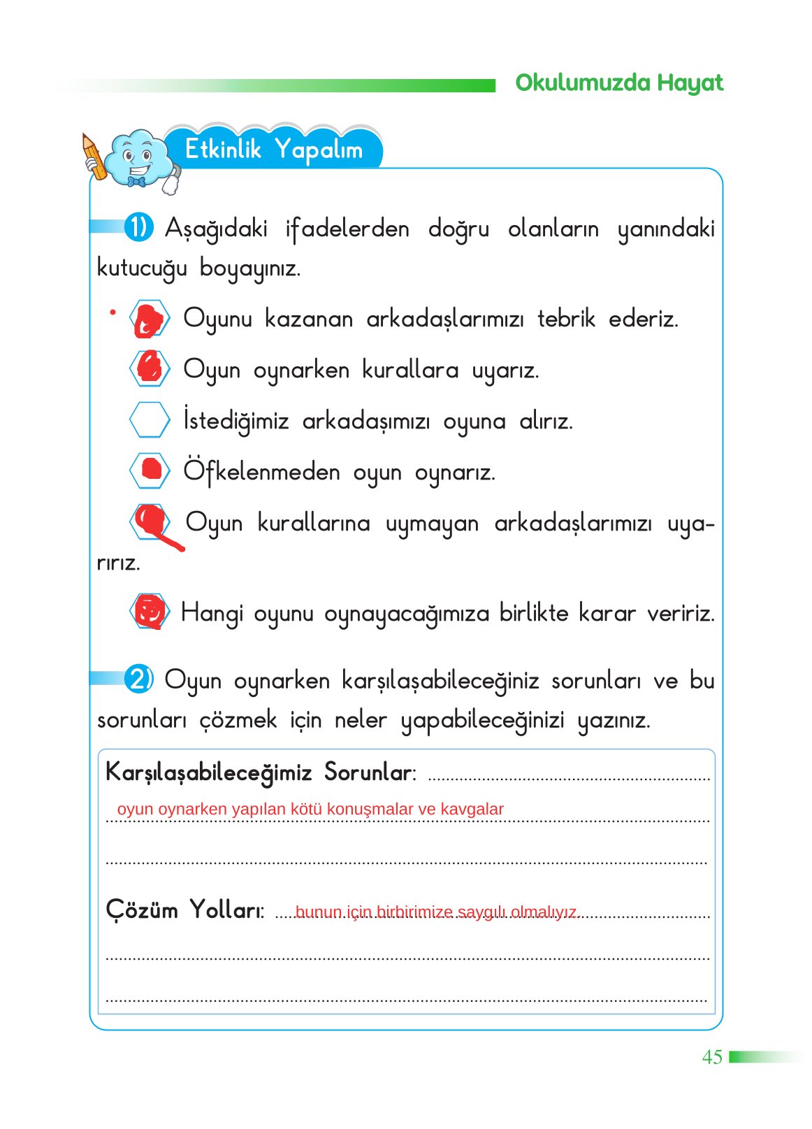 2. Sınıf Sdr Yayıncılık Hayat Bilgisi Ders Kitabı Sayfa 46 Cevapları 2. Sınıf Sdr Yayıncılık Hayat Bilgisi Ders Kitabı Sayfa 46 Cevapları