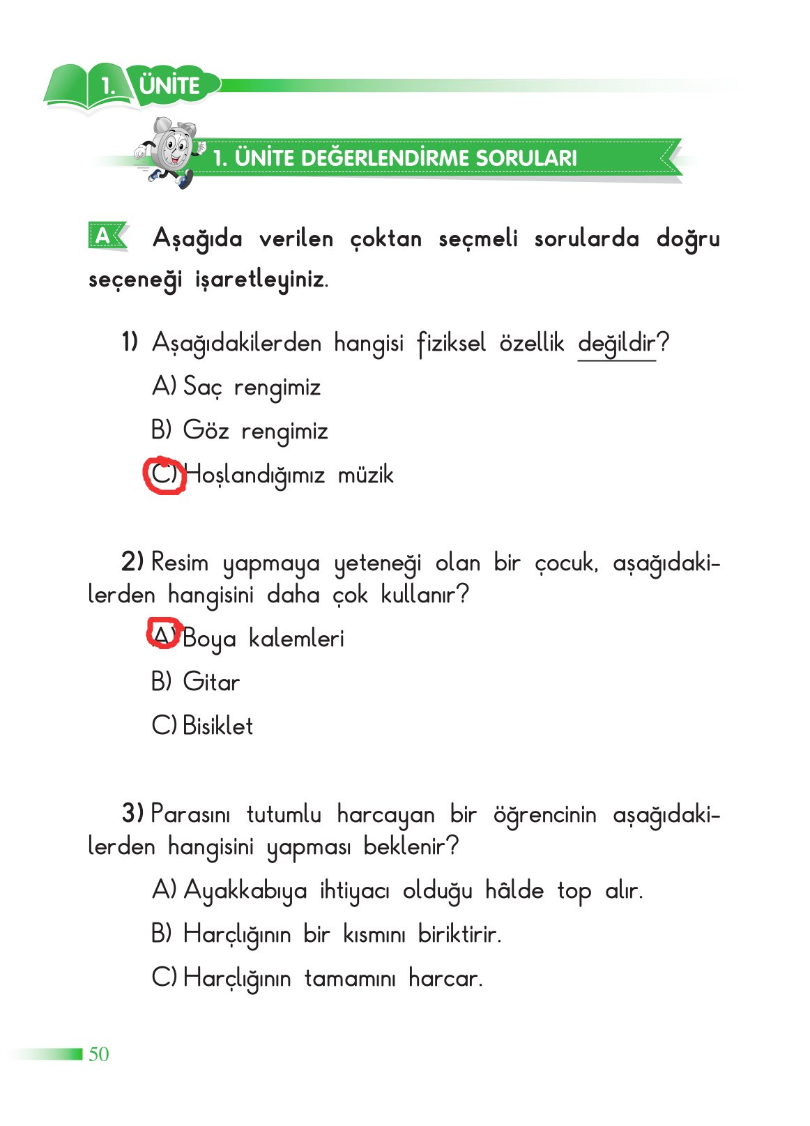 2. Sınıf Sdr Yayıncılık Hayat Bilgisi Ders Kitabı Sayfa 51 Cevapları
