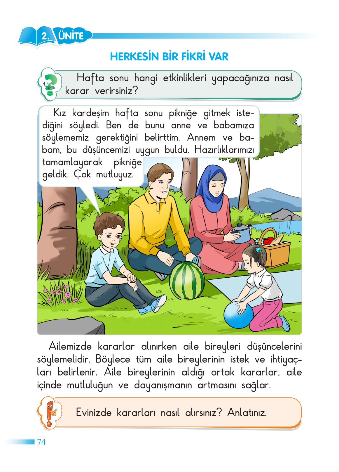 2. Sınıf Sdr Yayıncılık Hayat Bilgisi Ders Kitabı Sayfa 75 Cevapları