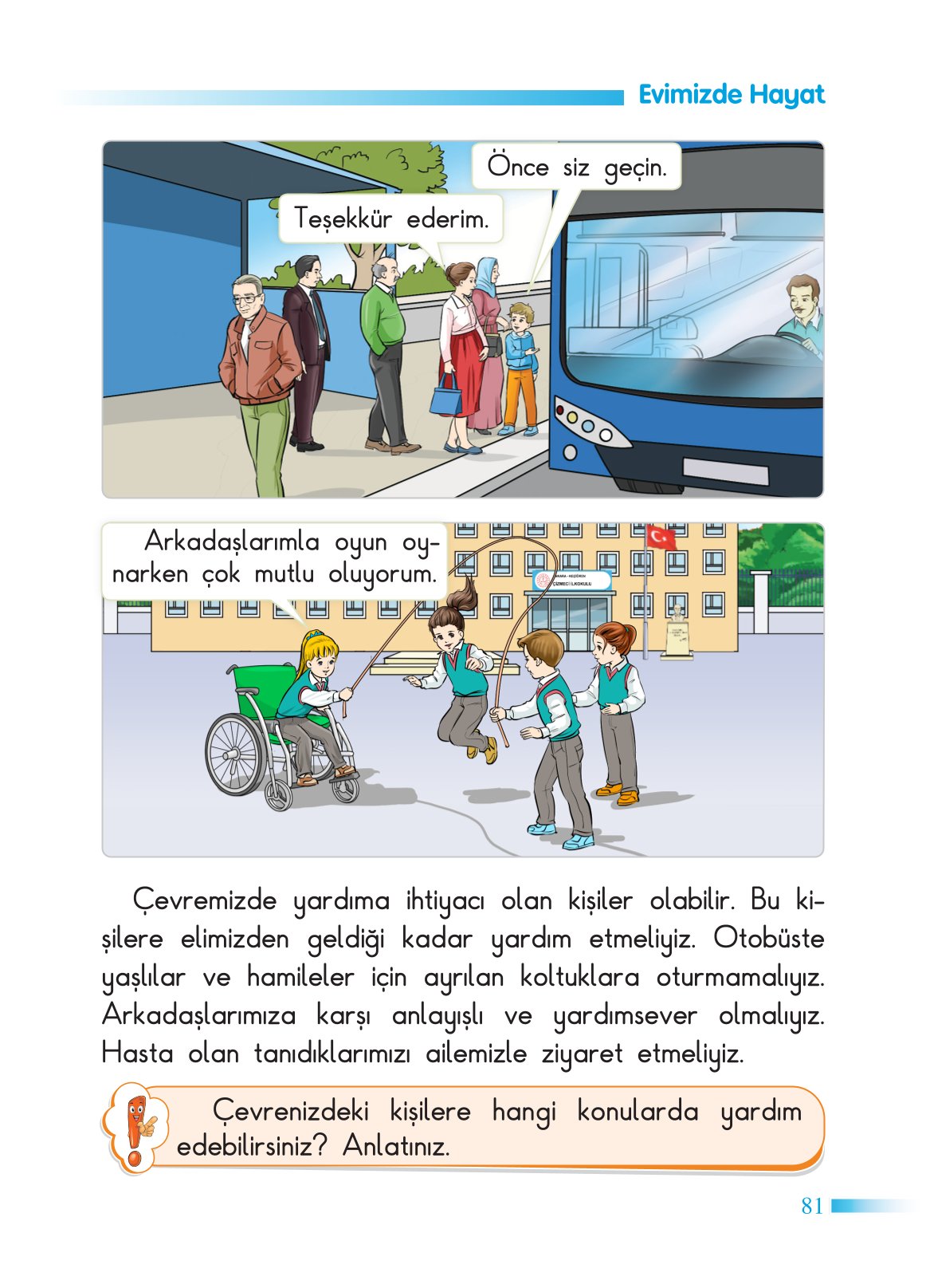 2. Sınıf Sdr Yayıncılık Hayat Bilgisi Ders Kitabı Sayfa 82 Cevapları