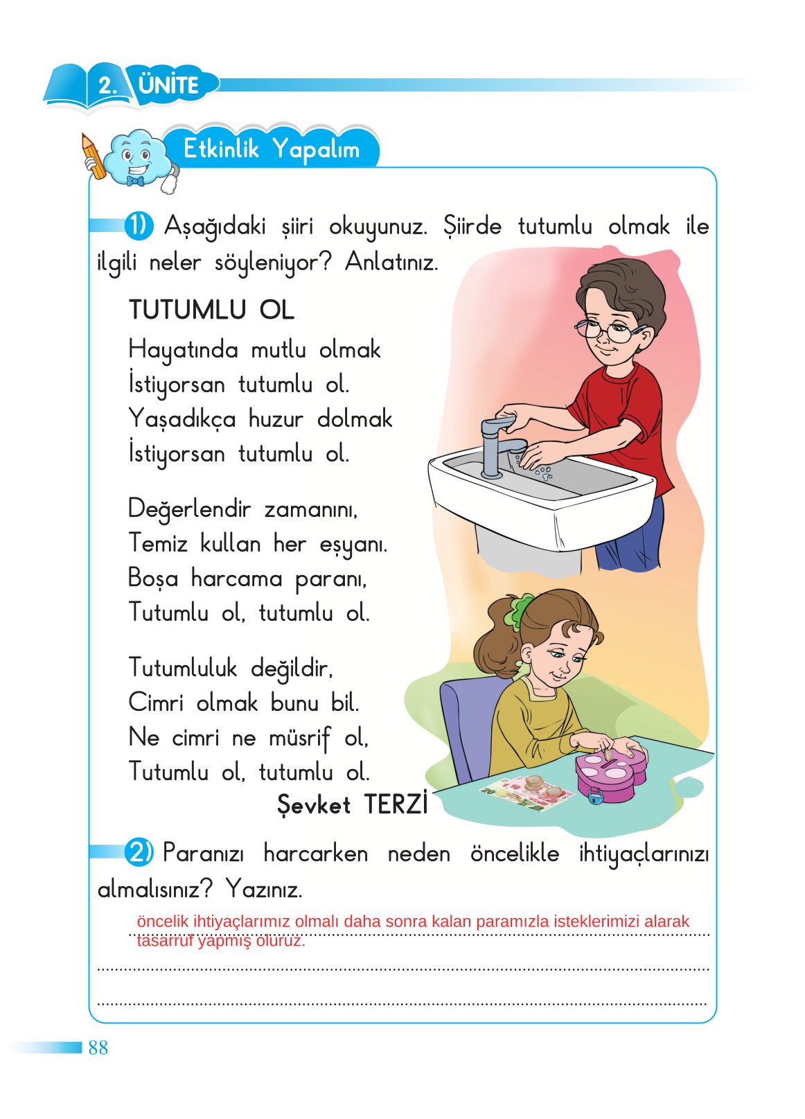 2. Sınıf Sdr Yayıncılık Hayat Bilgisi Ders Kitabı Sayfa 89 Cevapları