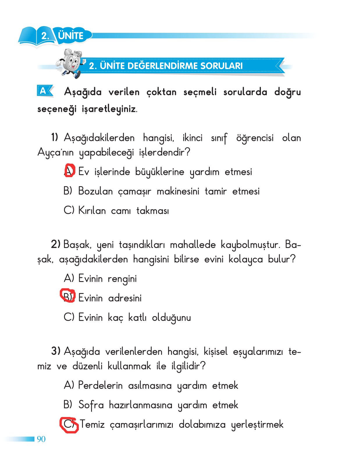 2. Sınıf Sdr Yayıncılık Hayat Bilgisi Ders Kitabı Sayfa 91 Cevapları