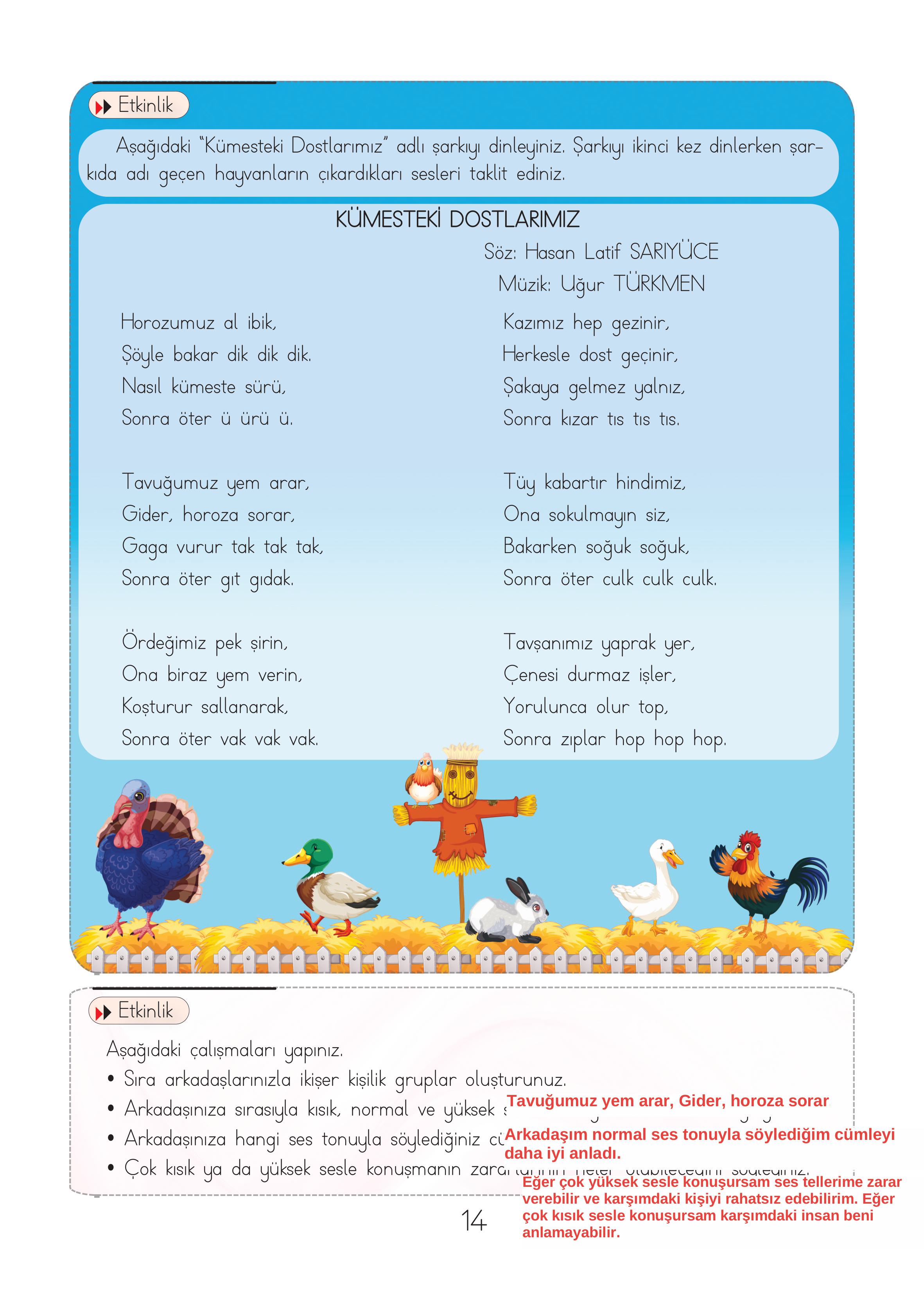 3. Sınıf Hecce Yayıncılık Müzik Ders Kitabı Sayfa 14 Cevapları 3. Sınıf Hecce Yayıncılık Müzik Ders Kitabı Sayfa 14 Cevapları