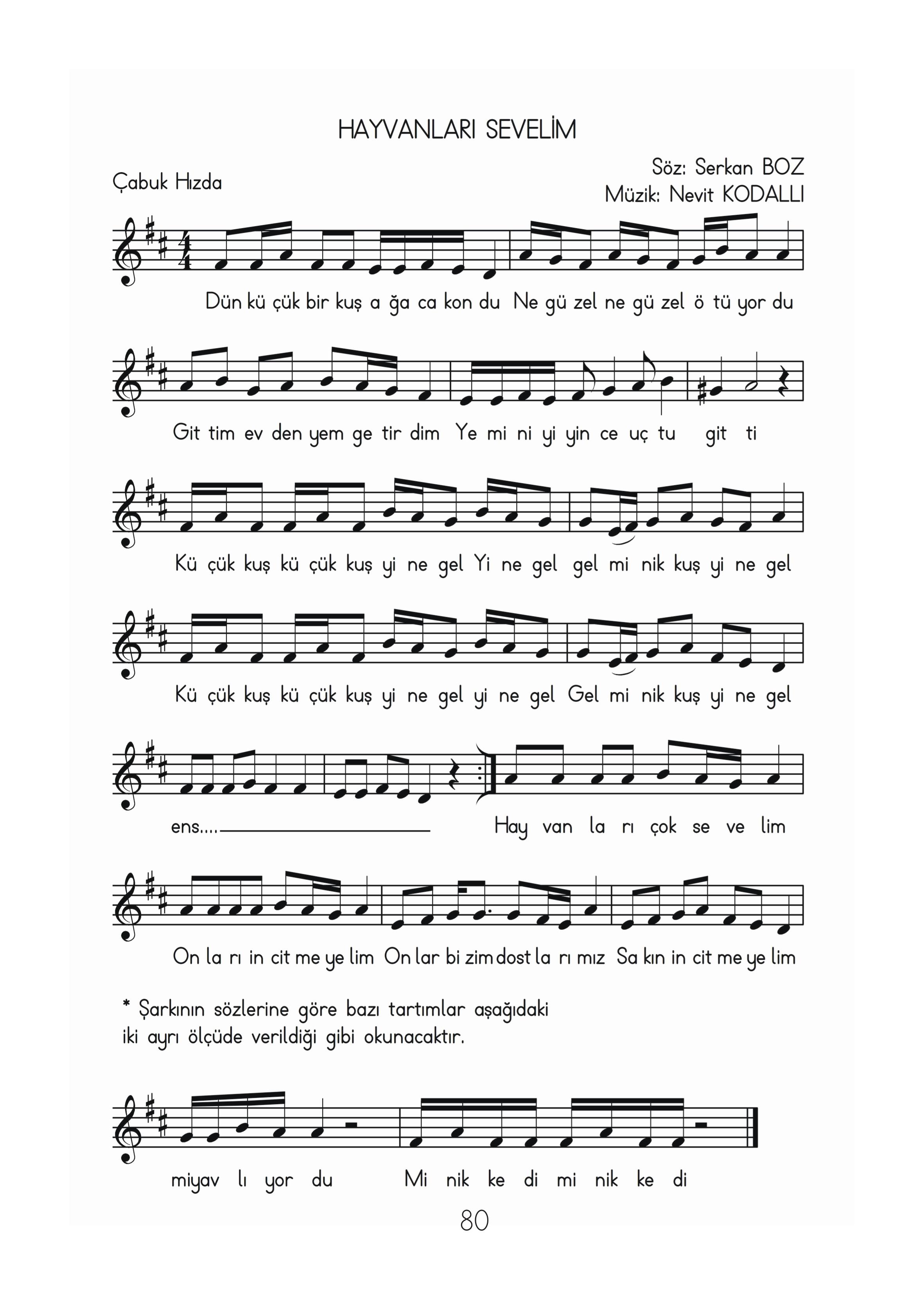 3. Sınıf Hecce Yayıncılık Müzik Ders Kitabı Sayfa 80 Cevapları 3. Sınıf Hecce Yayıncılık Müzik Ders Kitabı Sayfa 80 Cevapları