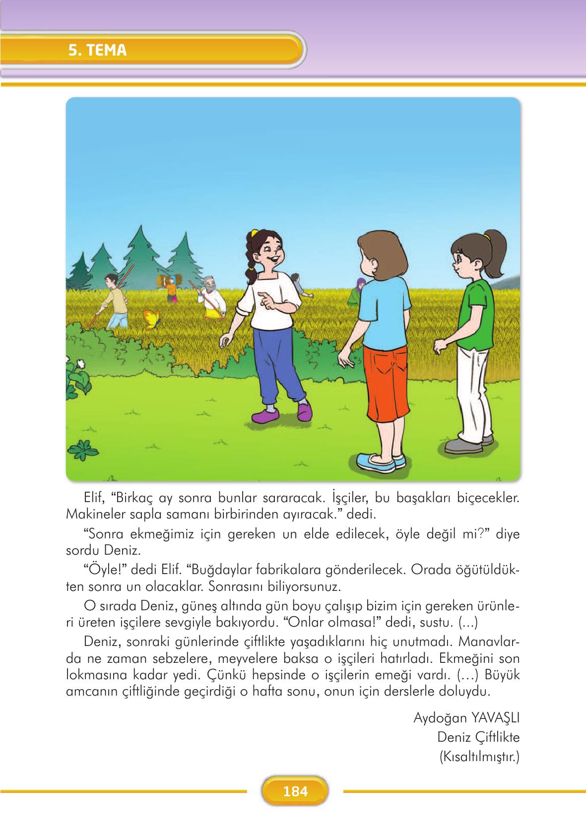 3. Sınıf İlke Yayınları Türkçe Ders Kitabı Sayfa 184 Cevapları 3. Sınıf İlke Yayınları Türkçe Ders Kitabı Sayfa 184 Cevapları