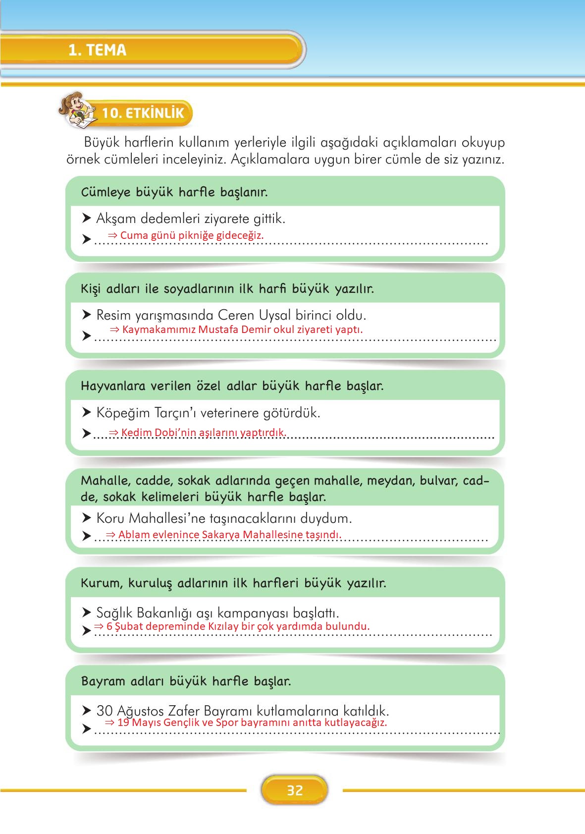 3. Sınıf İlke Yayınları Türkçe Ders Kitabı Sayfa 32 Cevapları 3. Sınıf İlke Yayınları Türkçe Ders Kitabı Sayfa 32 Cevapları