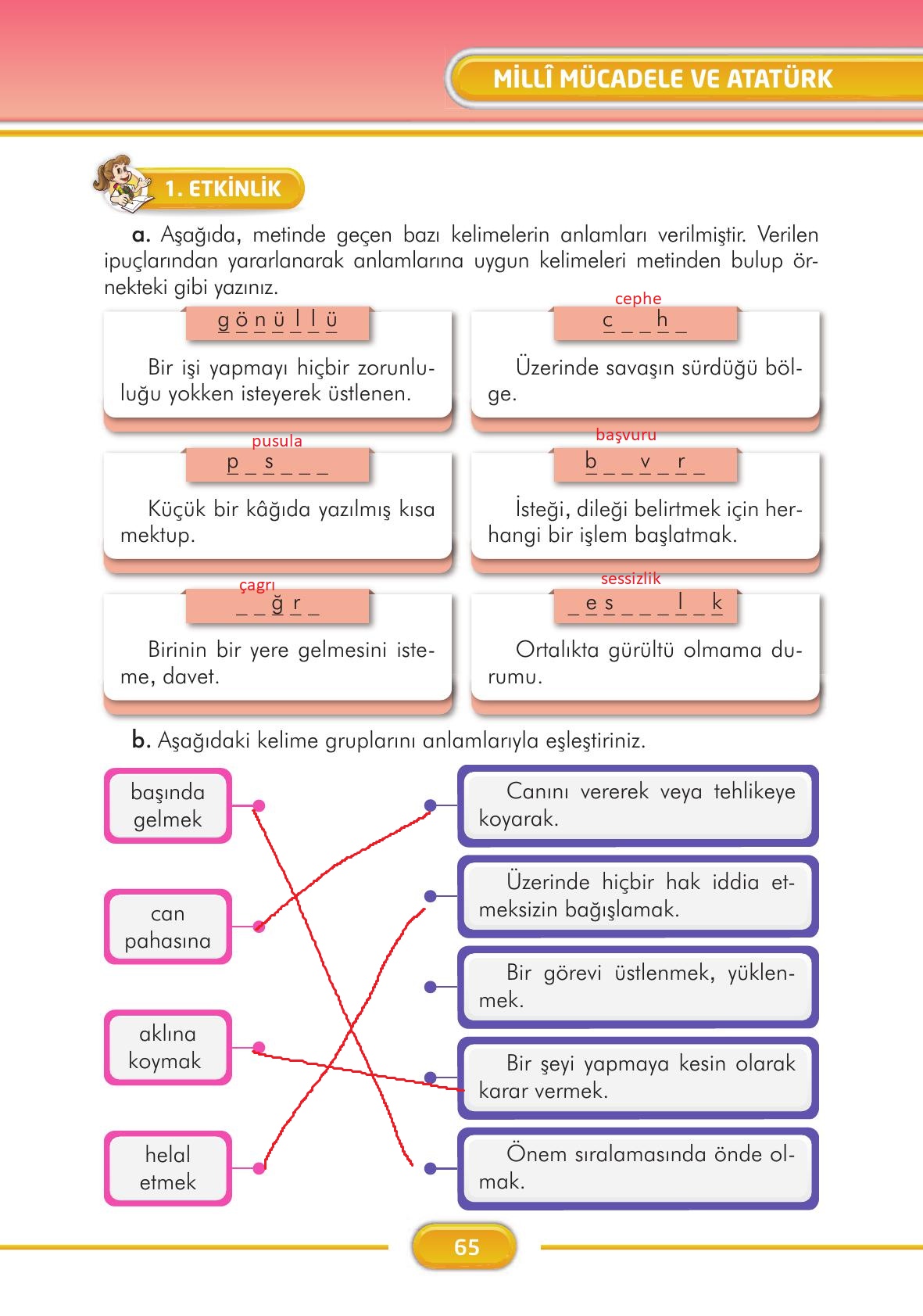 3. Sınıf İlke Yayınları Türkçe Ders Kitabı Sayfa 65 Cevapları 3. Sınıf İlke Yayınları Türkçe Ders Kitabı Sayfa 65 Cevapları