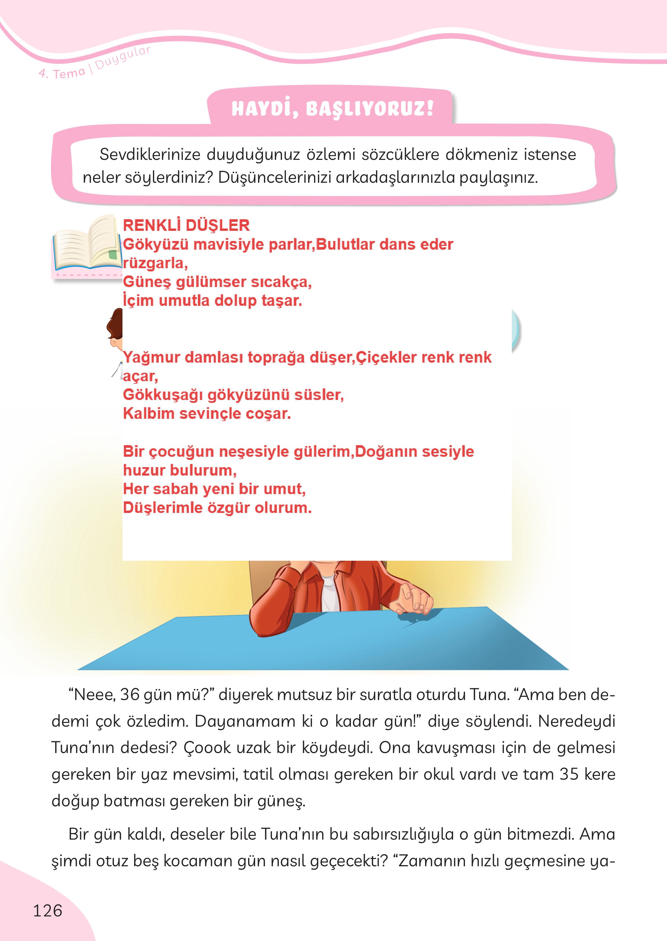 3. Sınıf Meb Yayınları Türkçe Ders Kitabı Sayfa 126 Cevapları 3. Sınıf Meb Yayınları Türkçe Ders Kitabı Sayfa 126 Cevapları