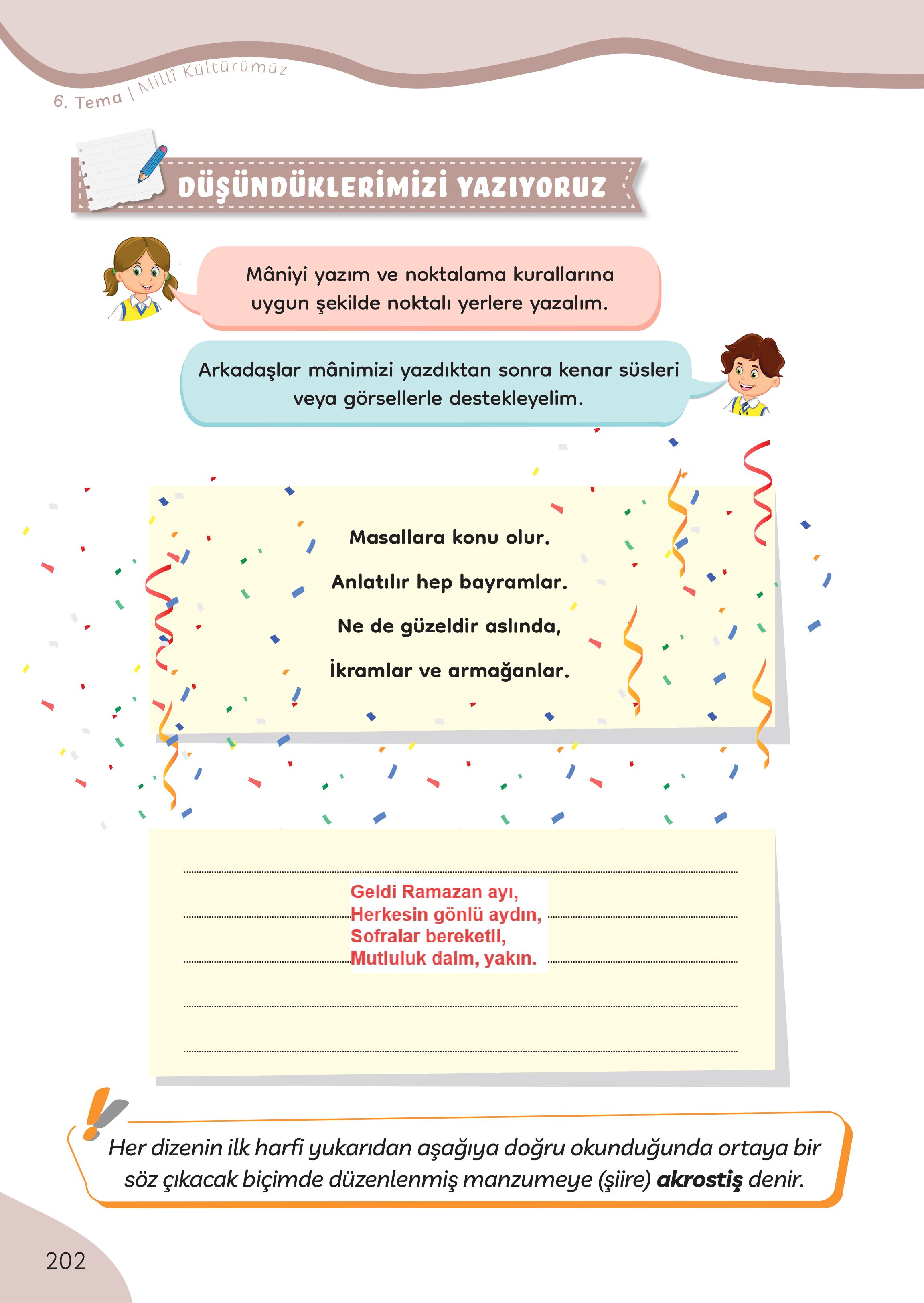 3. Sınıf Meb Yayınları Türkçe Ders Kitabı Sayfa 202 Cevapları 3. Sınıf Meb Yayınları Türkçe Ders Kitabı Sayfa 202 Cevapları