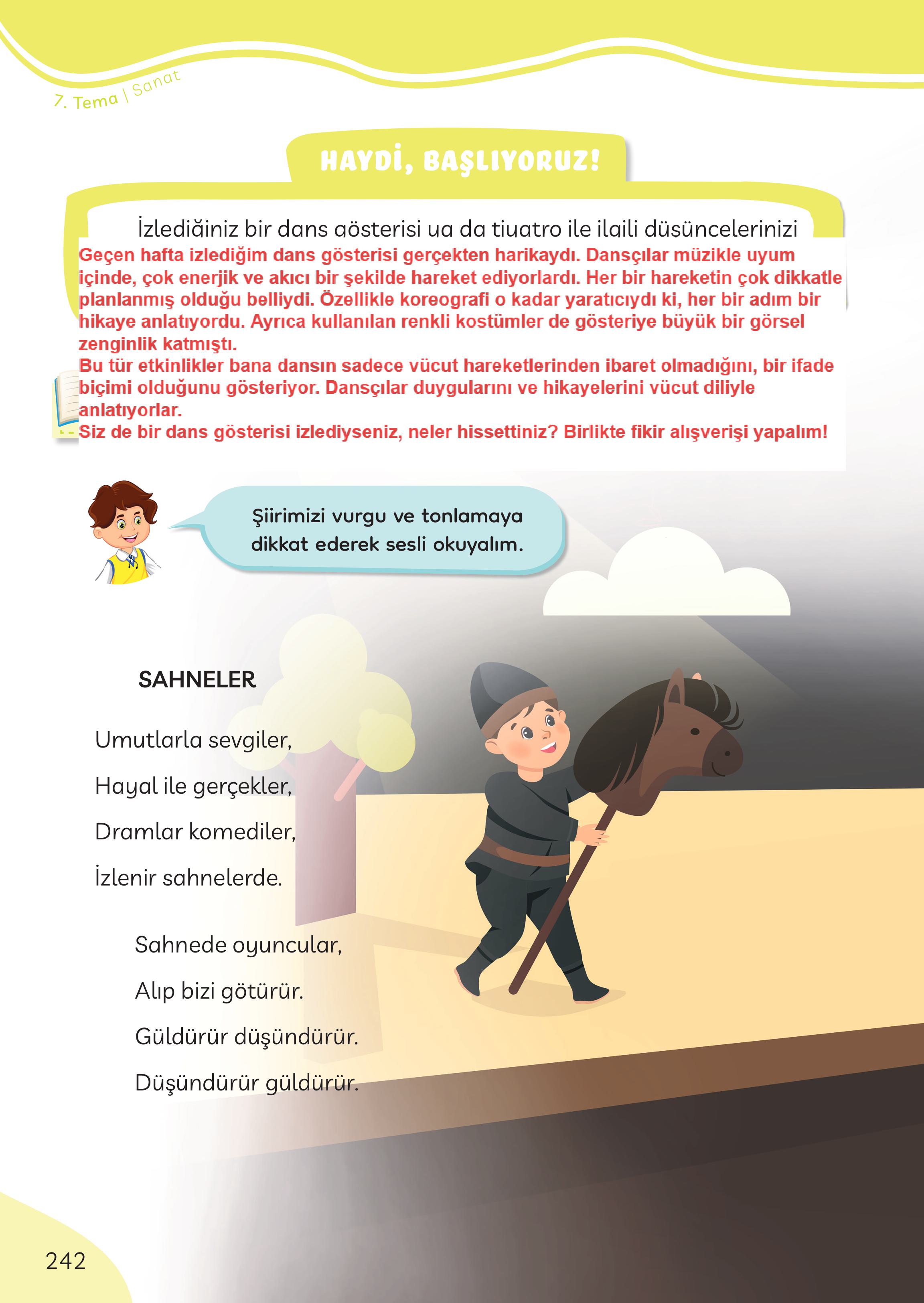 3. Sınıf Meb Yayınları Türkçe Ders Kitabı Sayfa 242 Cevapları 3. Sınıf Meb Yayınları Türkçe Ders Kitabı Sayfa 242 Cevapları