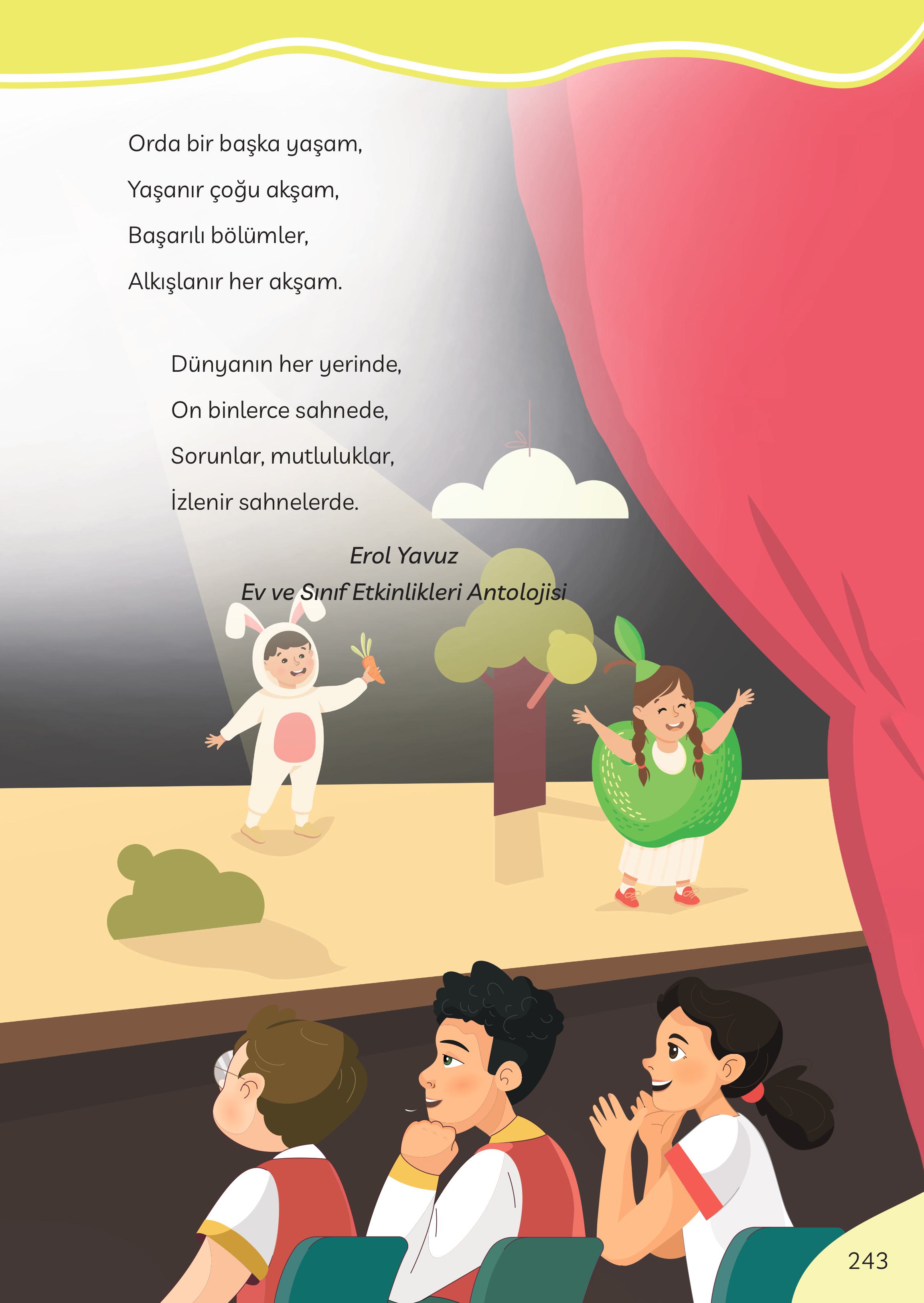 3. Sınıf Meb Yayınları Türkçe Ders Kitabı Sayfa 243 Cevapları 3. Sınıf Meb Yayınları Türkçe Ders Kitabı Sayfa 243 Cevapları