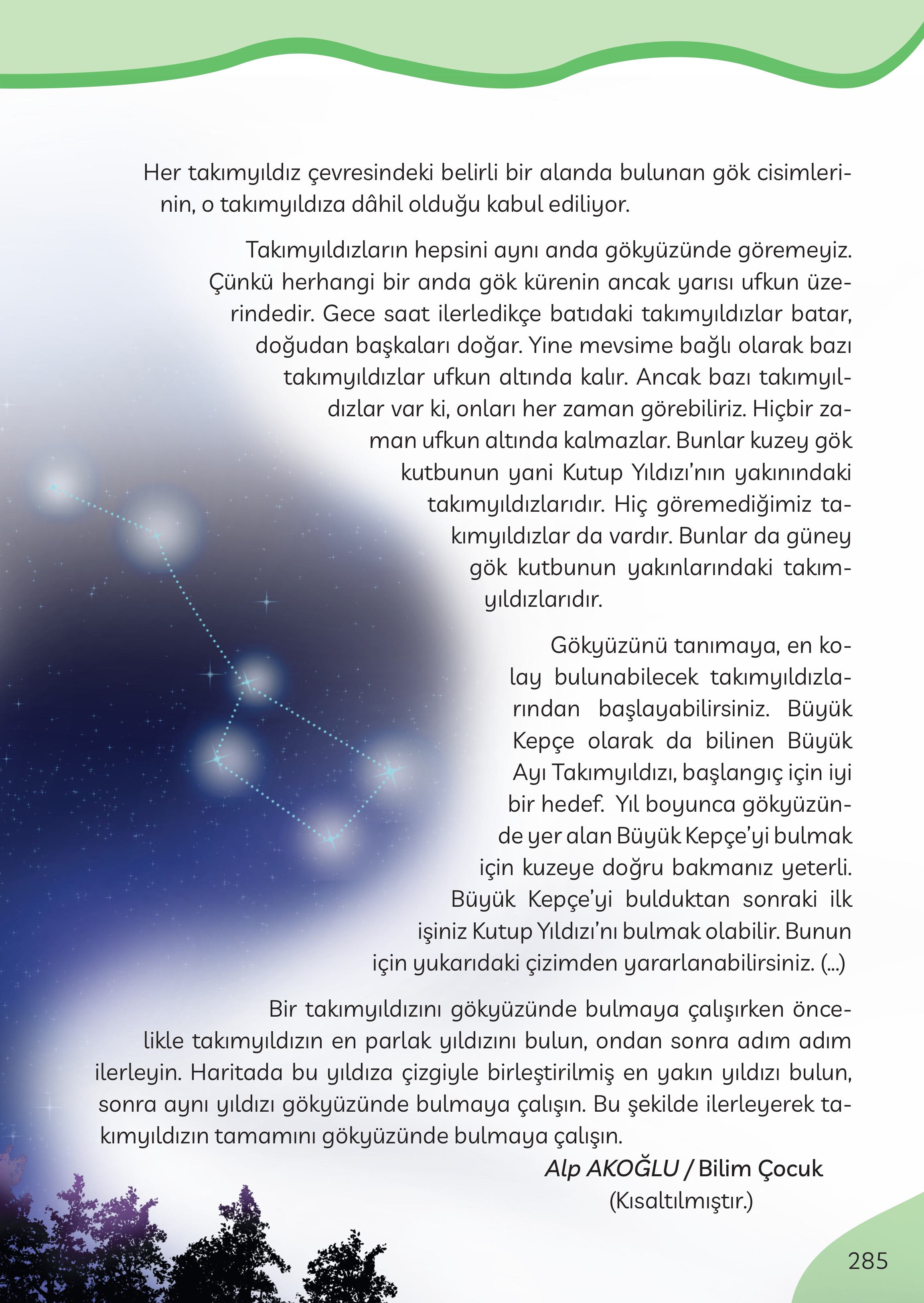 3. Sınıf Meb Yayınları Türkçe Ders Kitabı Sayfa 285 Cevapları