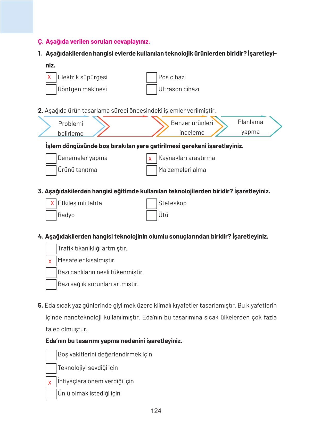 4. Sınıf Hecce Yayıncılık Sosyal Bilgiler Ders Kitabı Sayfa 124 Cevapları 4. Sınıf Hecce Yayıncılık Sosyal Bilgiler Ders Kitabı Sayfa 124 Cevapları