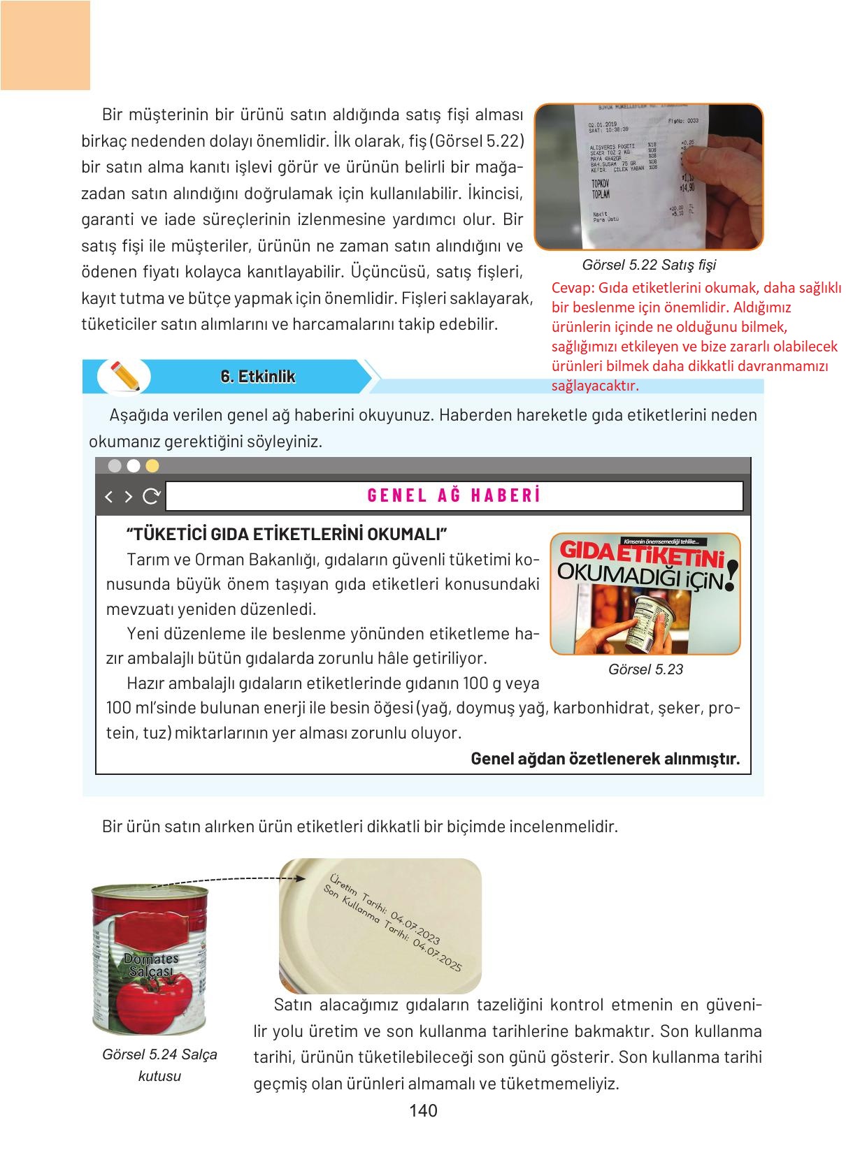 4. Sınıf Hecce Yayıncılık Sosyal Bilgiler Ders Kitabı Sayfa 140 Cevapları