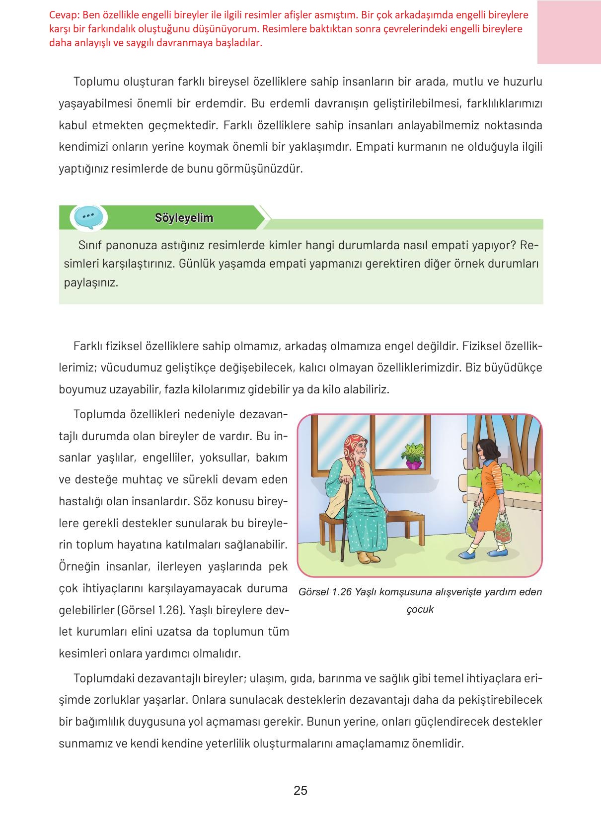 4. Sınıf Hecce Yayıncılık Sosyal Bilgiler Ders Kitabı Sayfa 25 Cevapları